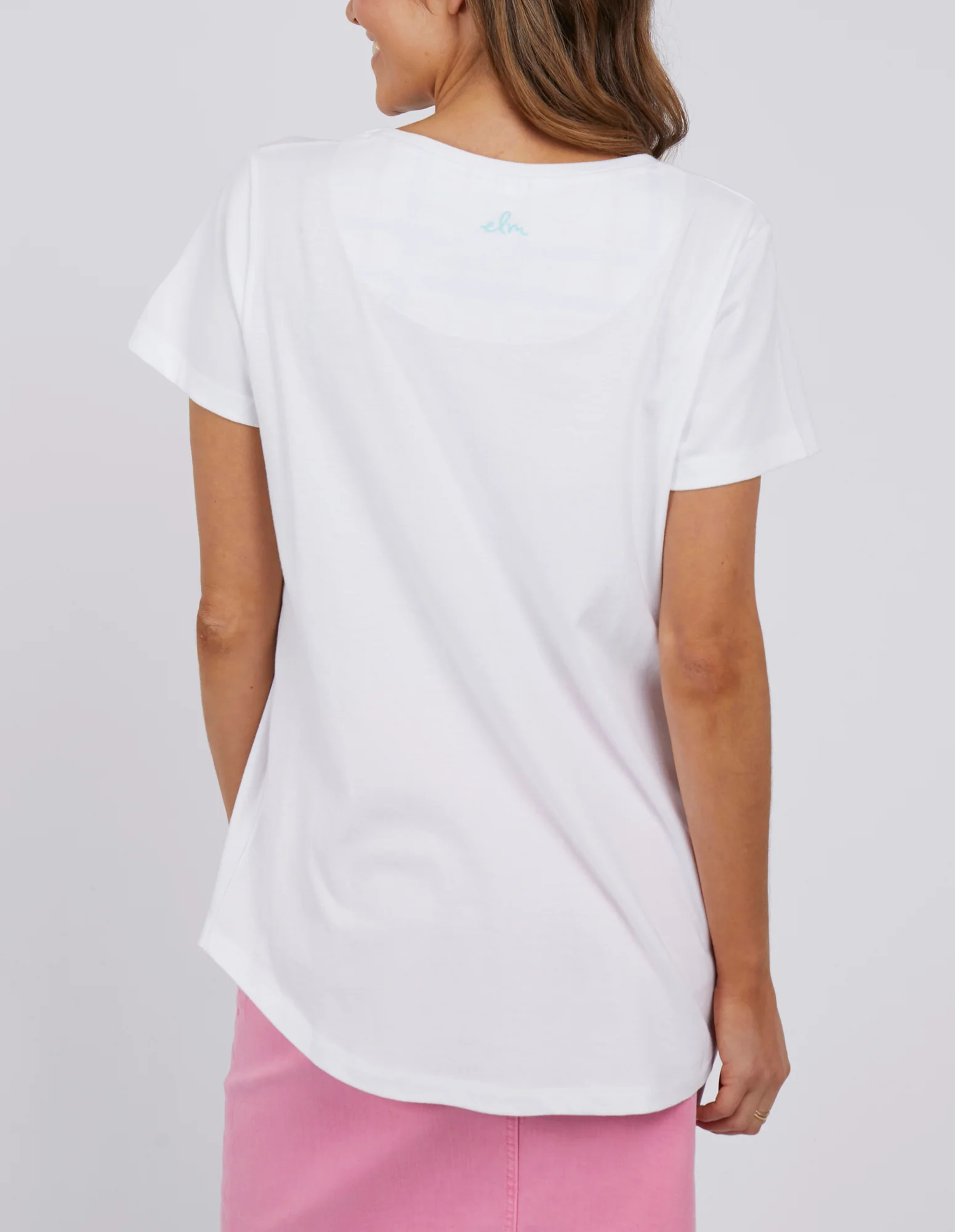 Elm Cross Your Fingers Tee - White - Image 5