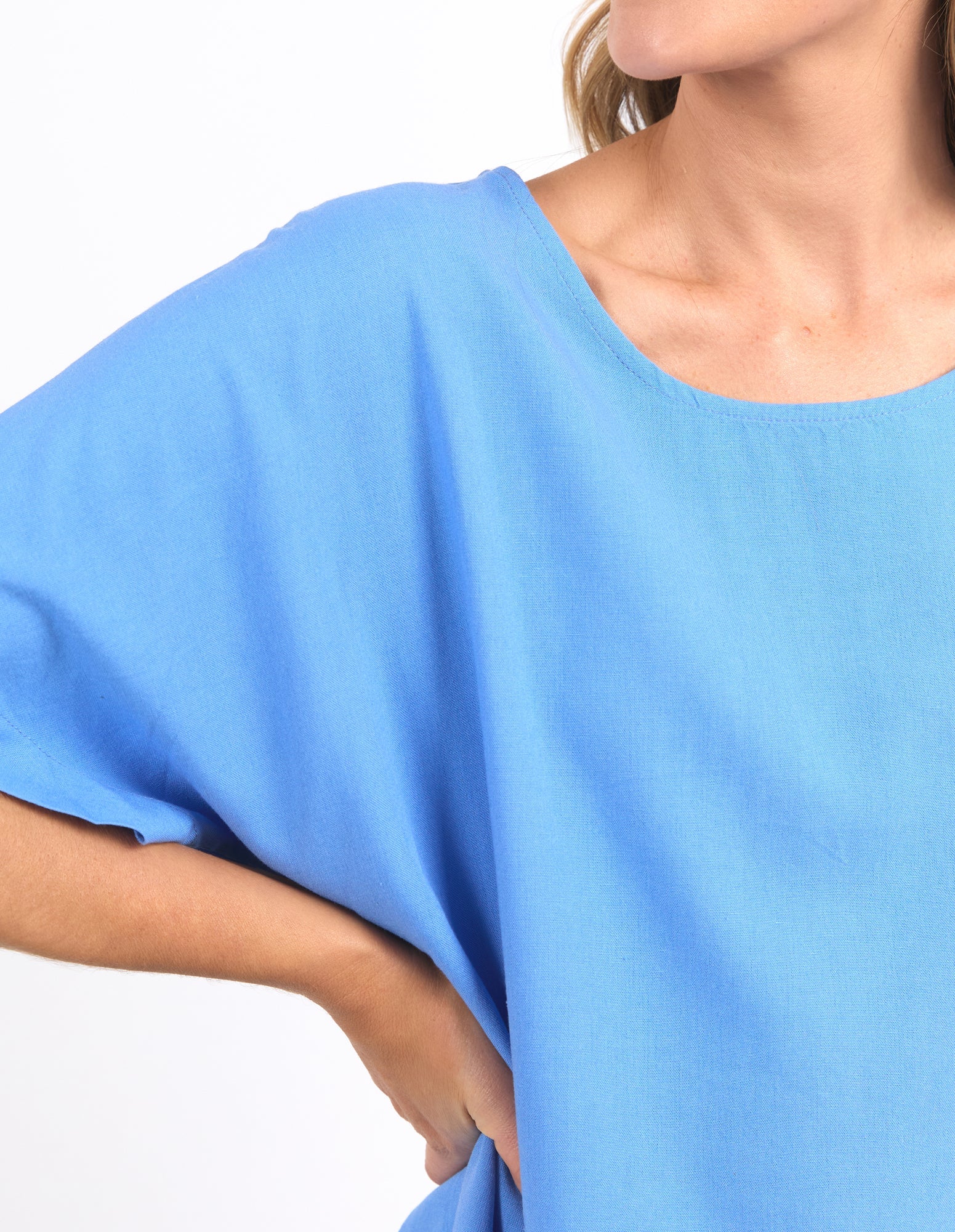 Elm Curtis Woven Tee - Sky Blue - Image 2