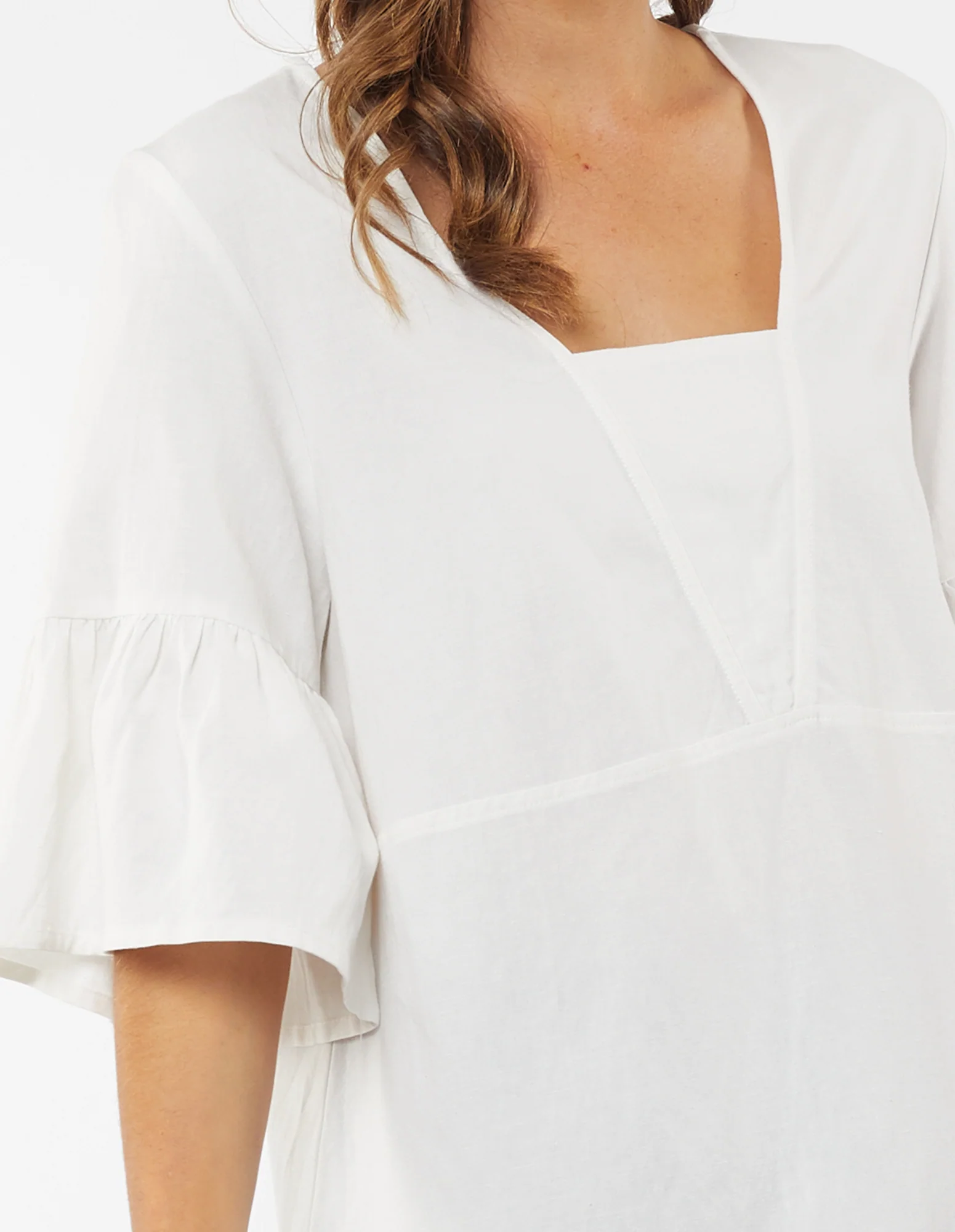 Elm Ellie Frill Top - White - Image 3