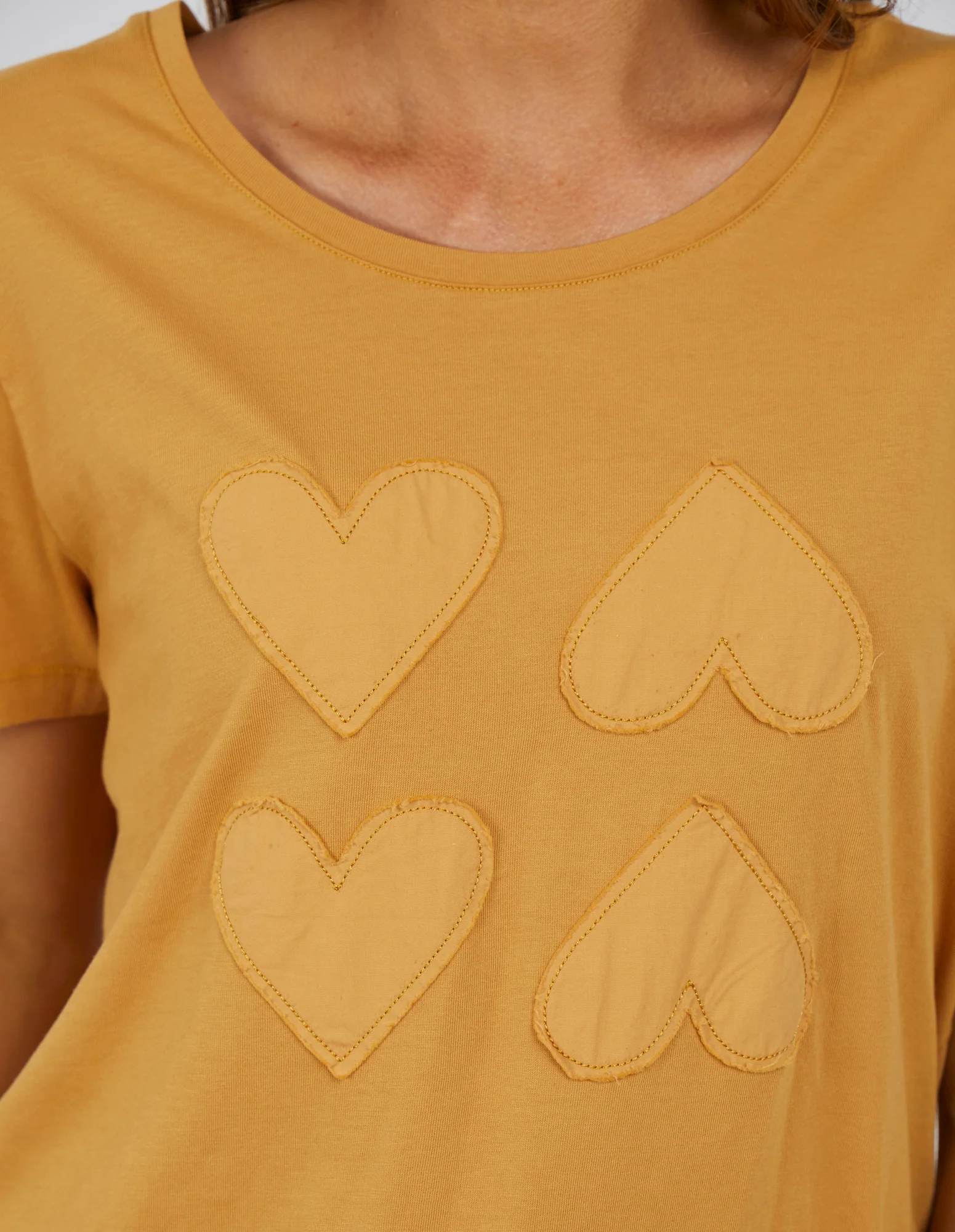 Elm Fall In Love Tee - Mustard