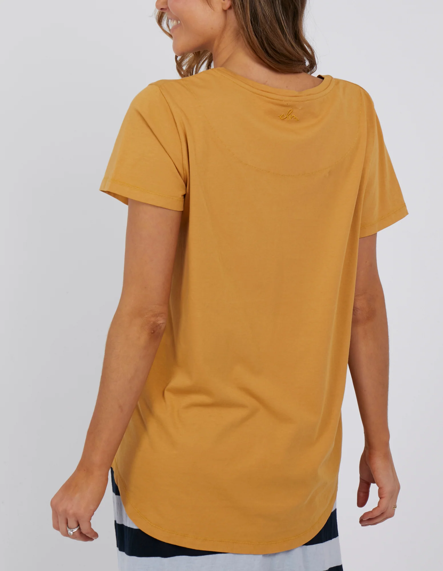 Elm Fall In Love Tee - Mustard - Image 4
