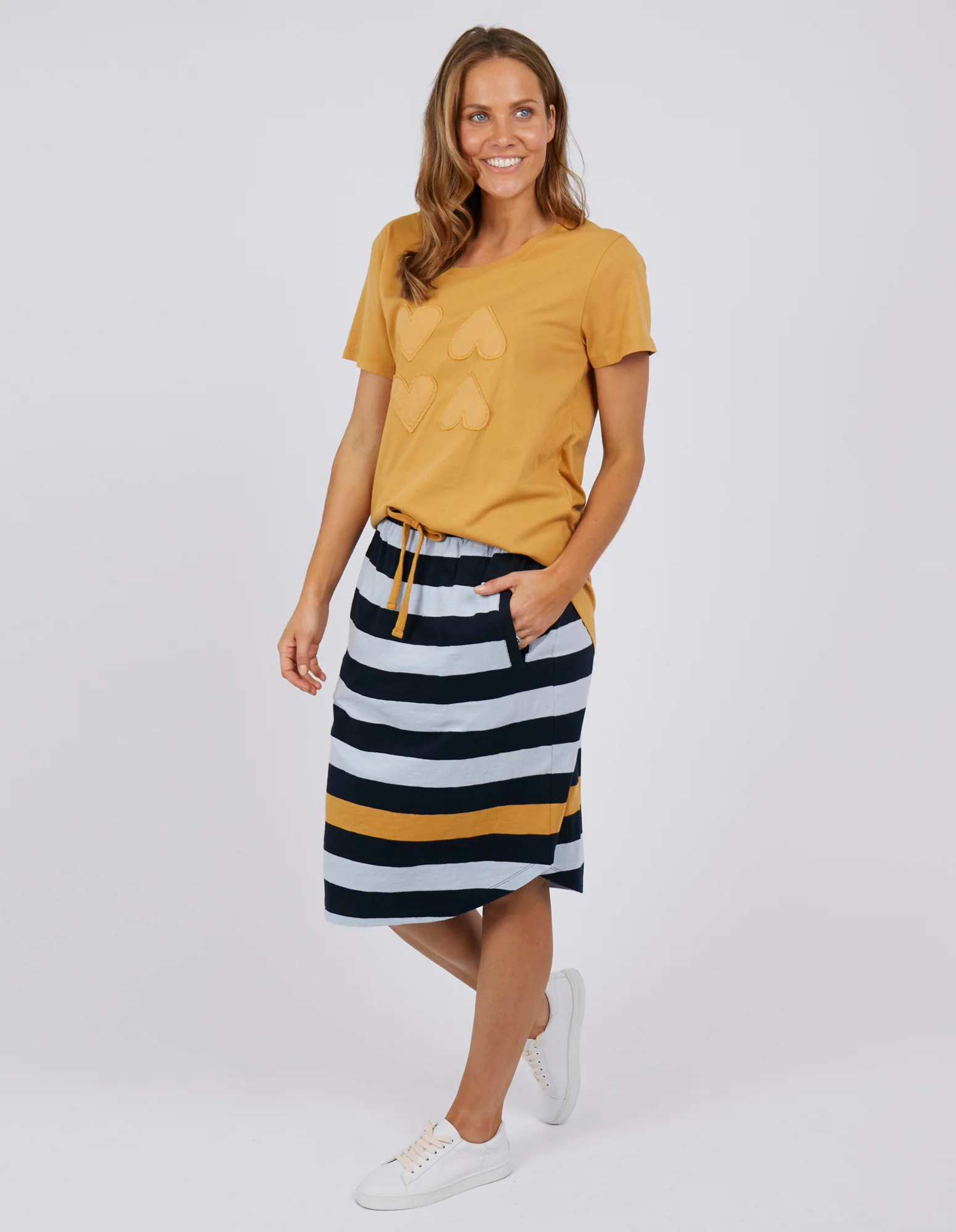 Elm Fall In Love Tee - Mustard - Image 5
