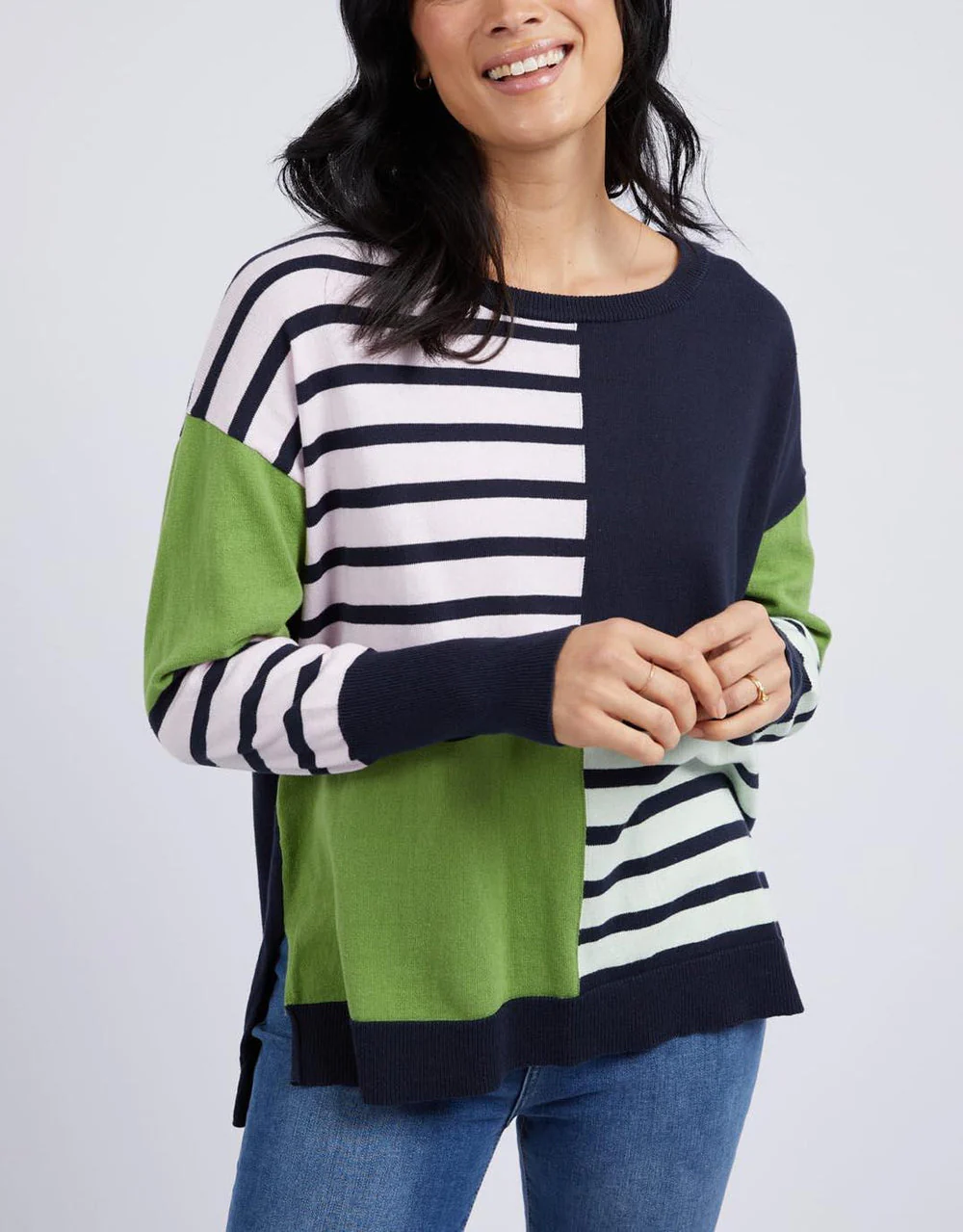 Elm Fig Mixed Knit Navy