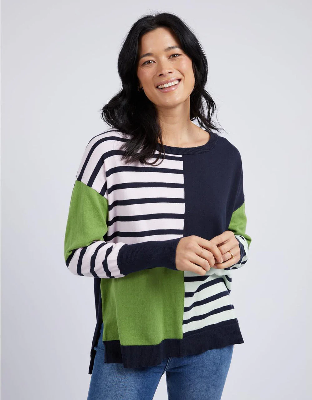 Elm Fig Mixed Knit Navy - Image 3