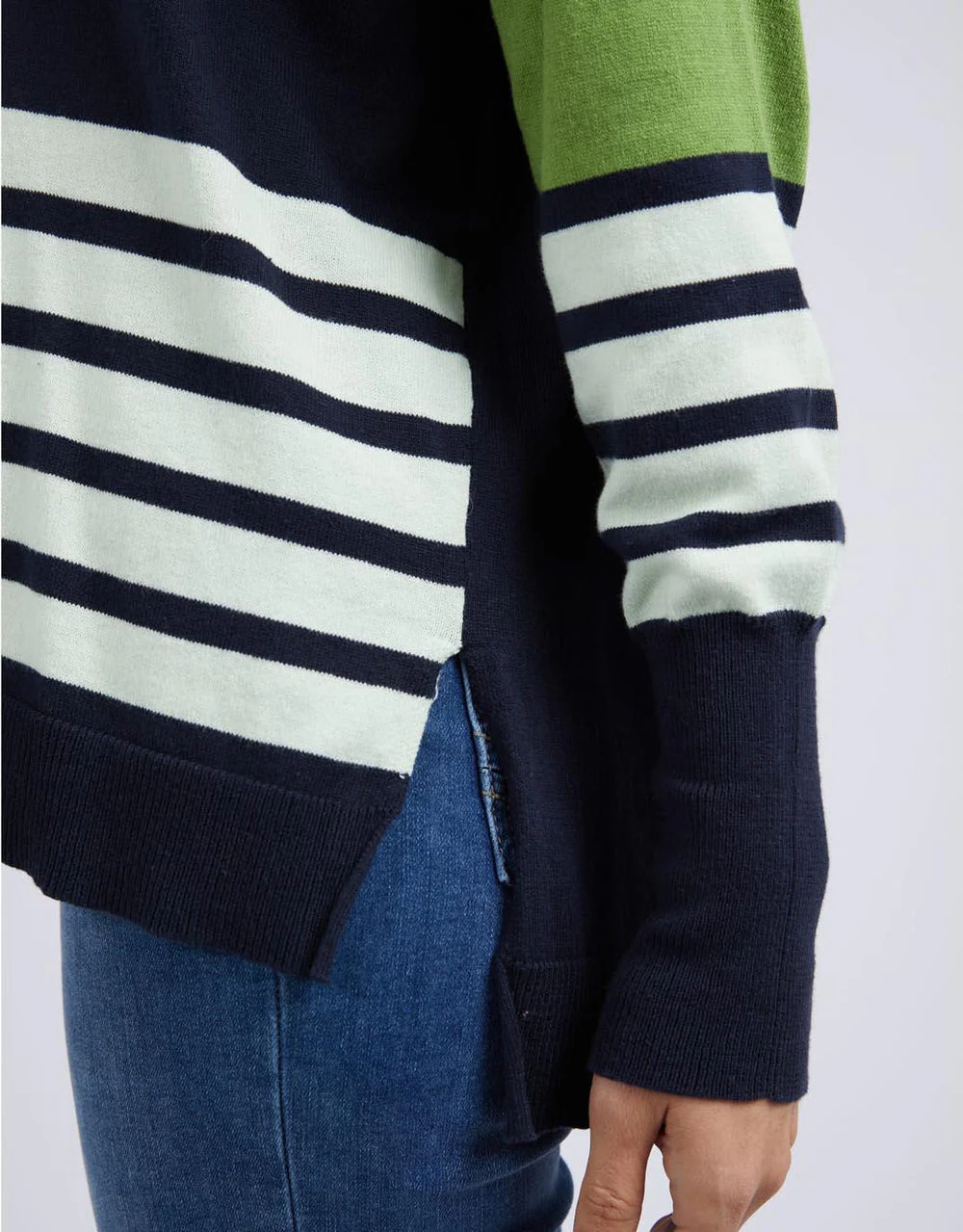 Elm Fig Mixed Knit Navy - Image 4