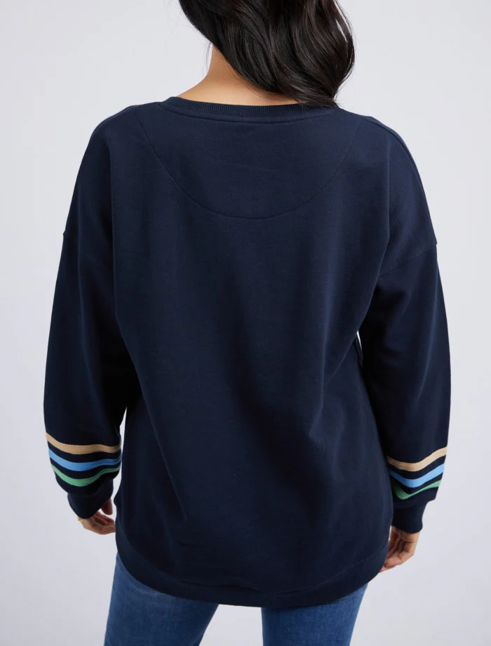 Elm Intersect Crew - Navy - Image 3
