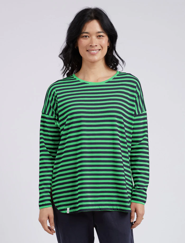 Elm Lauren Stripe Sweat Meadow