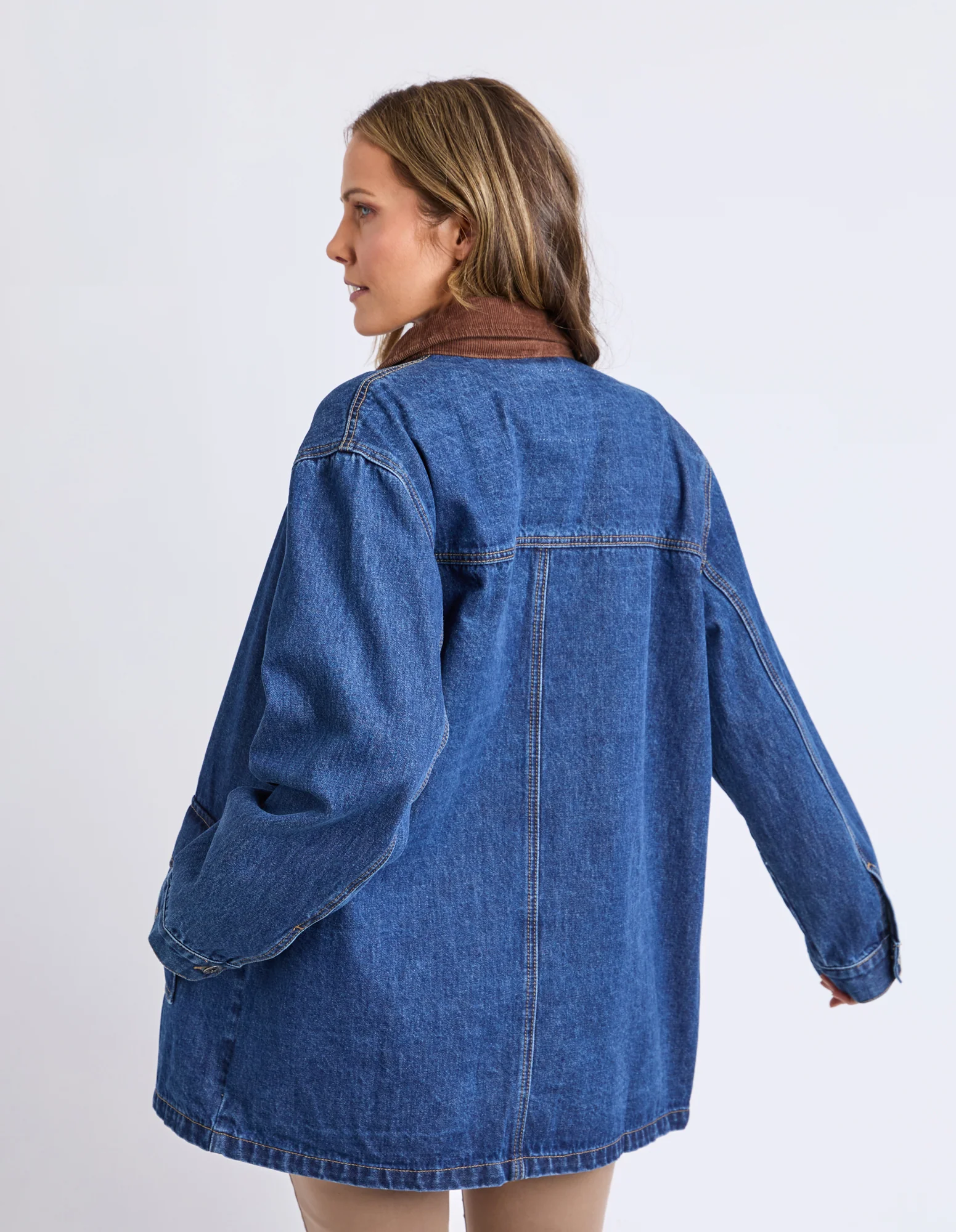 Elm Lilian Denim Barn Jacket - Image 4