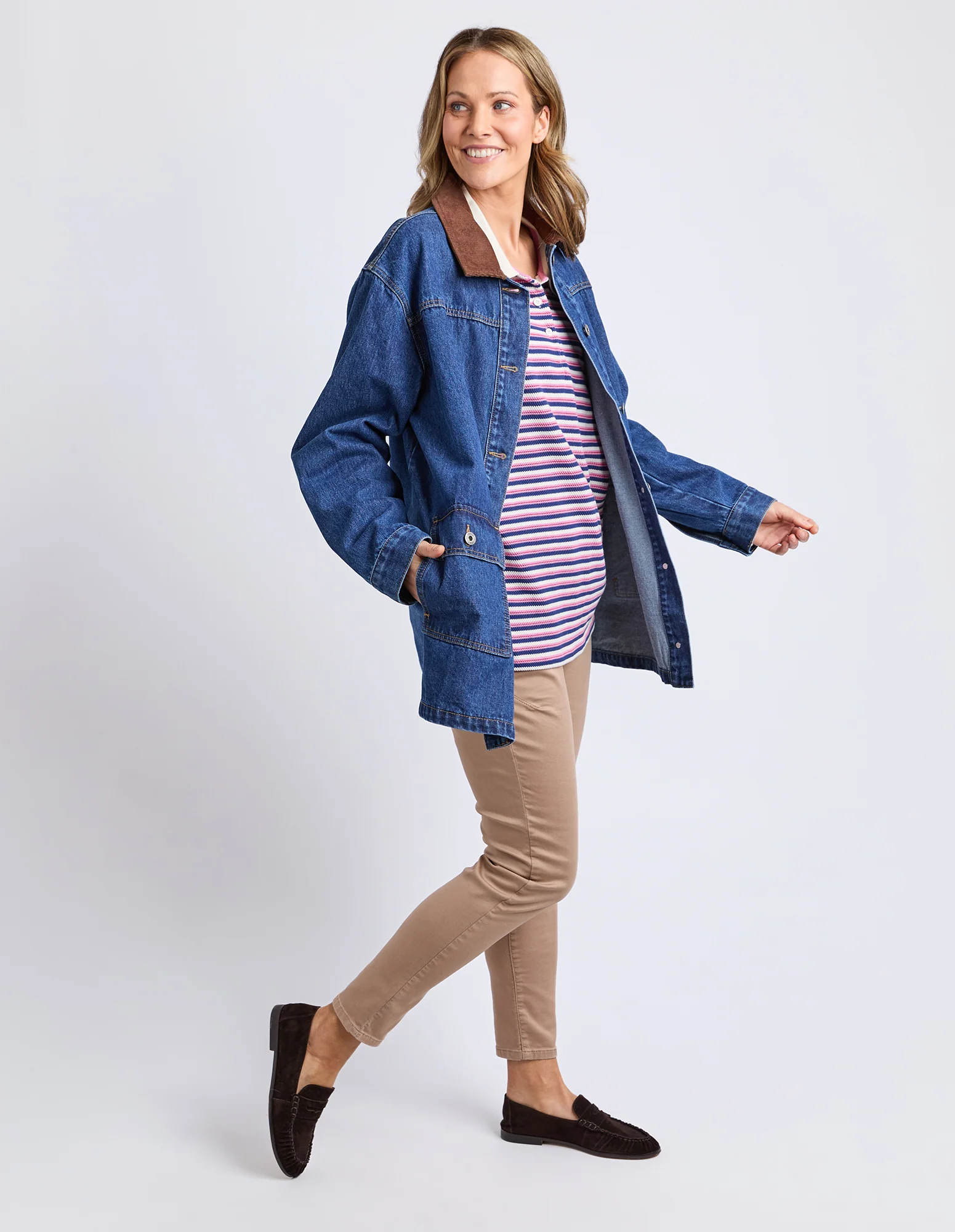 Elm Lilian Denim Barn Jacket - Image 5