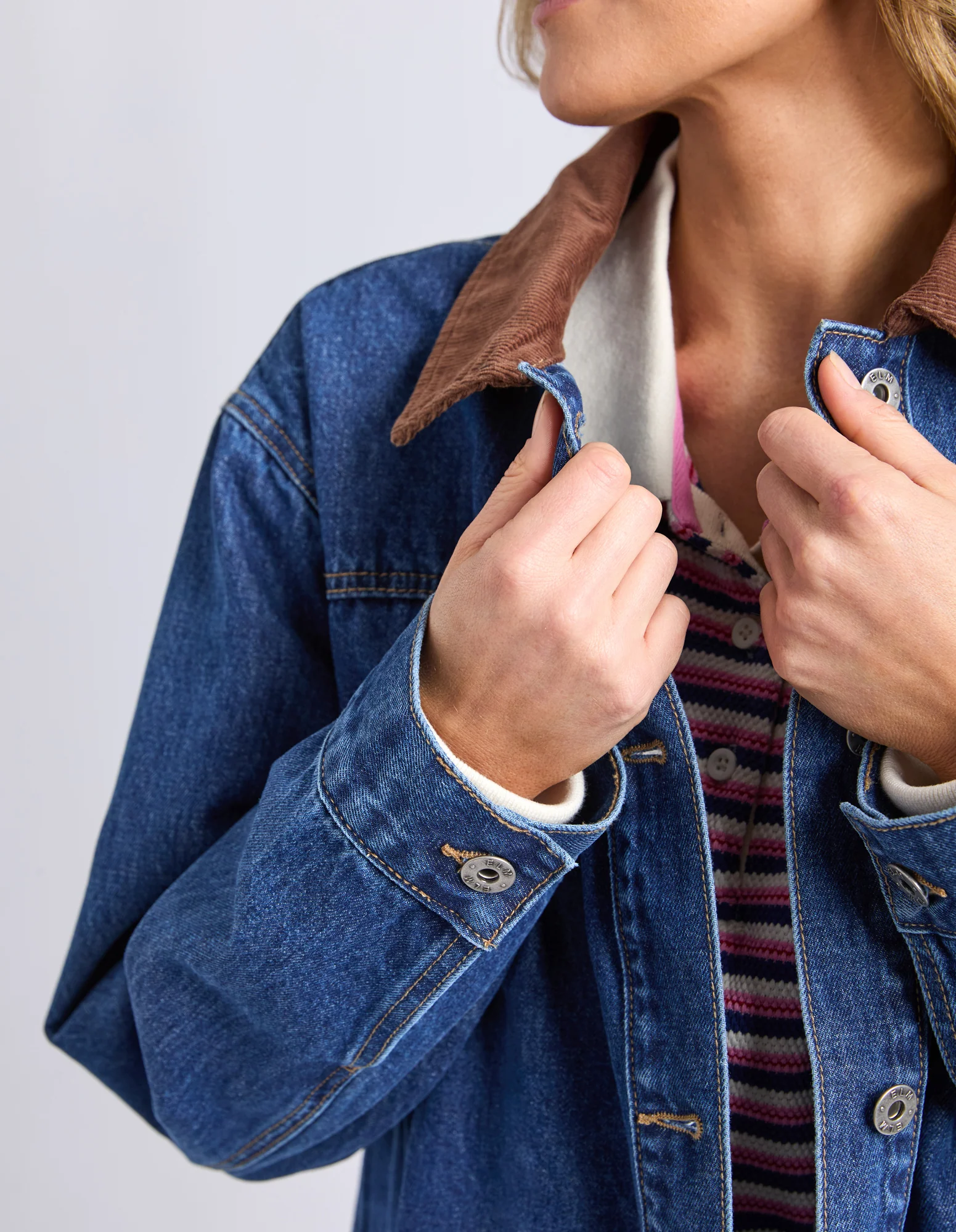 Elm Lilian Denim Barn Jacket - Image 6
