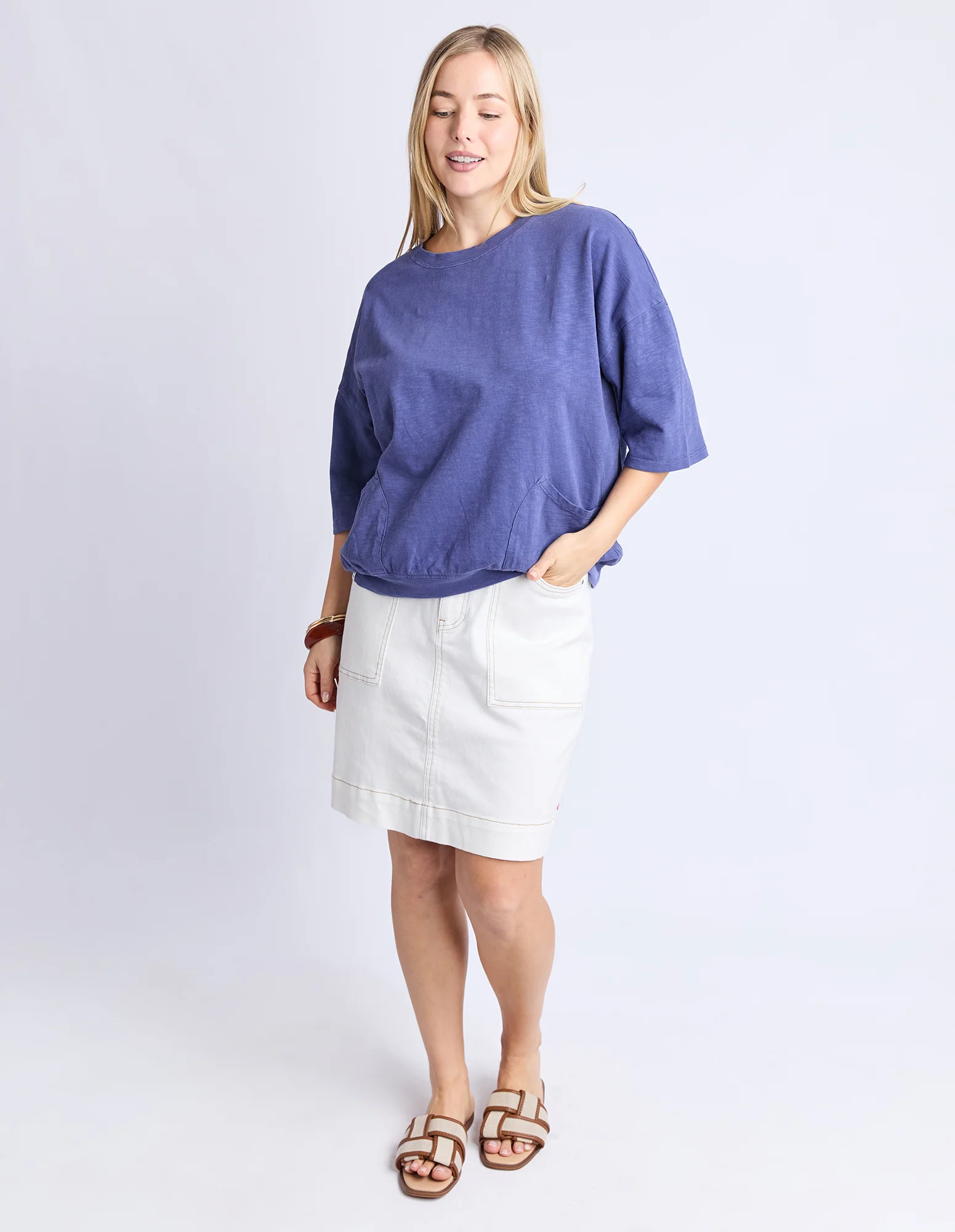 Elm Mazie Sweat Vintage Blue - Image 10