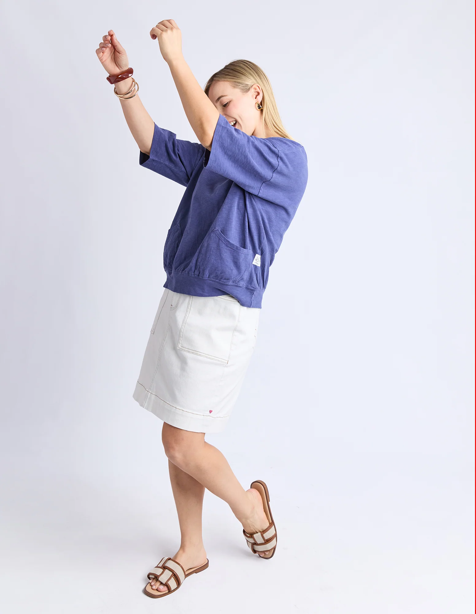 Elm Mazie Sweat Vintage Blue - Image 12