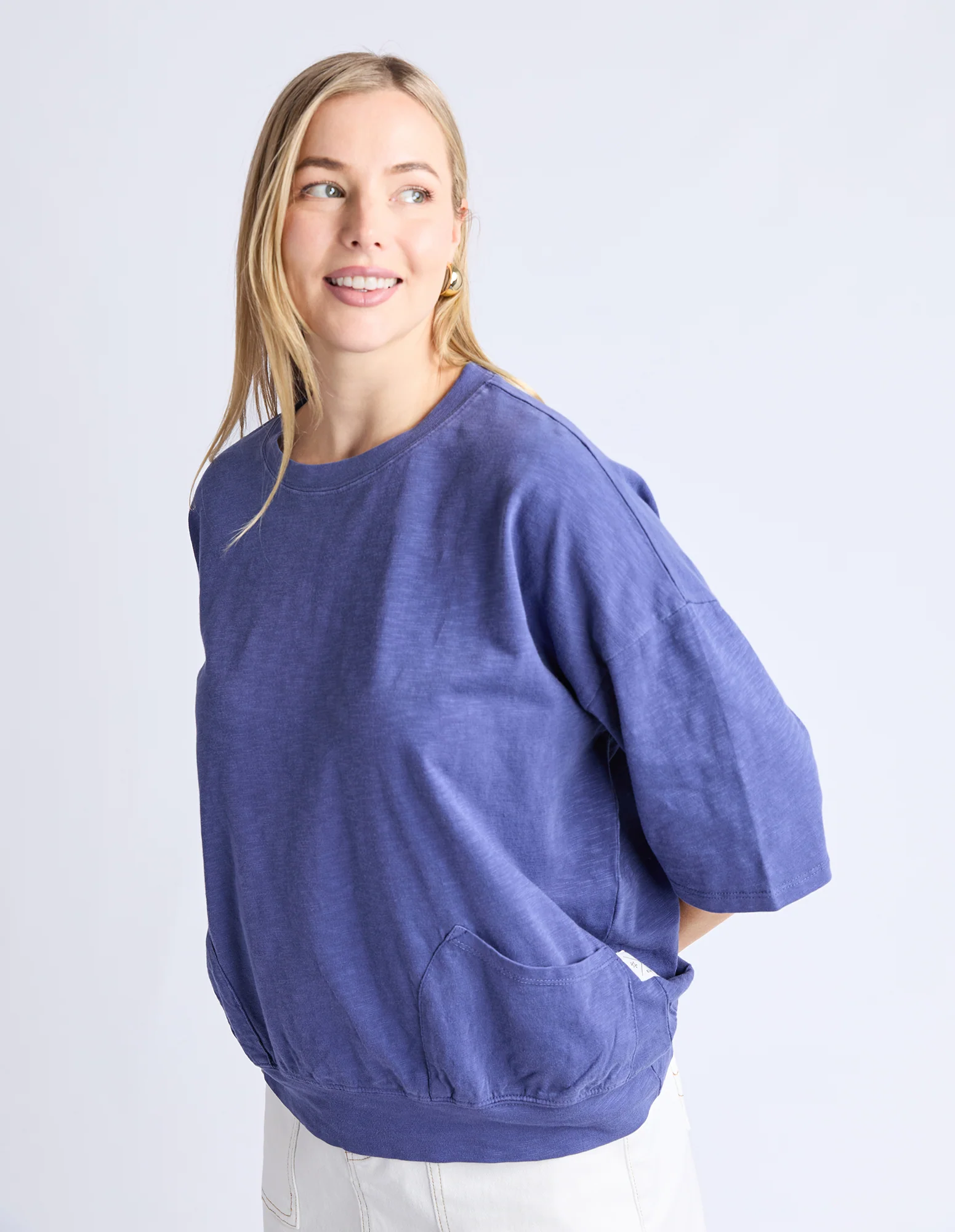 Elm Mazie Sweat Vintage Blue - Image 5