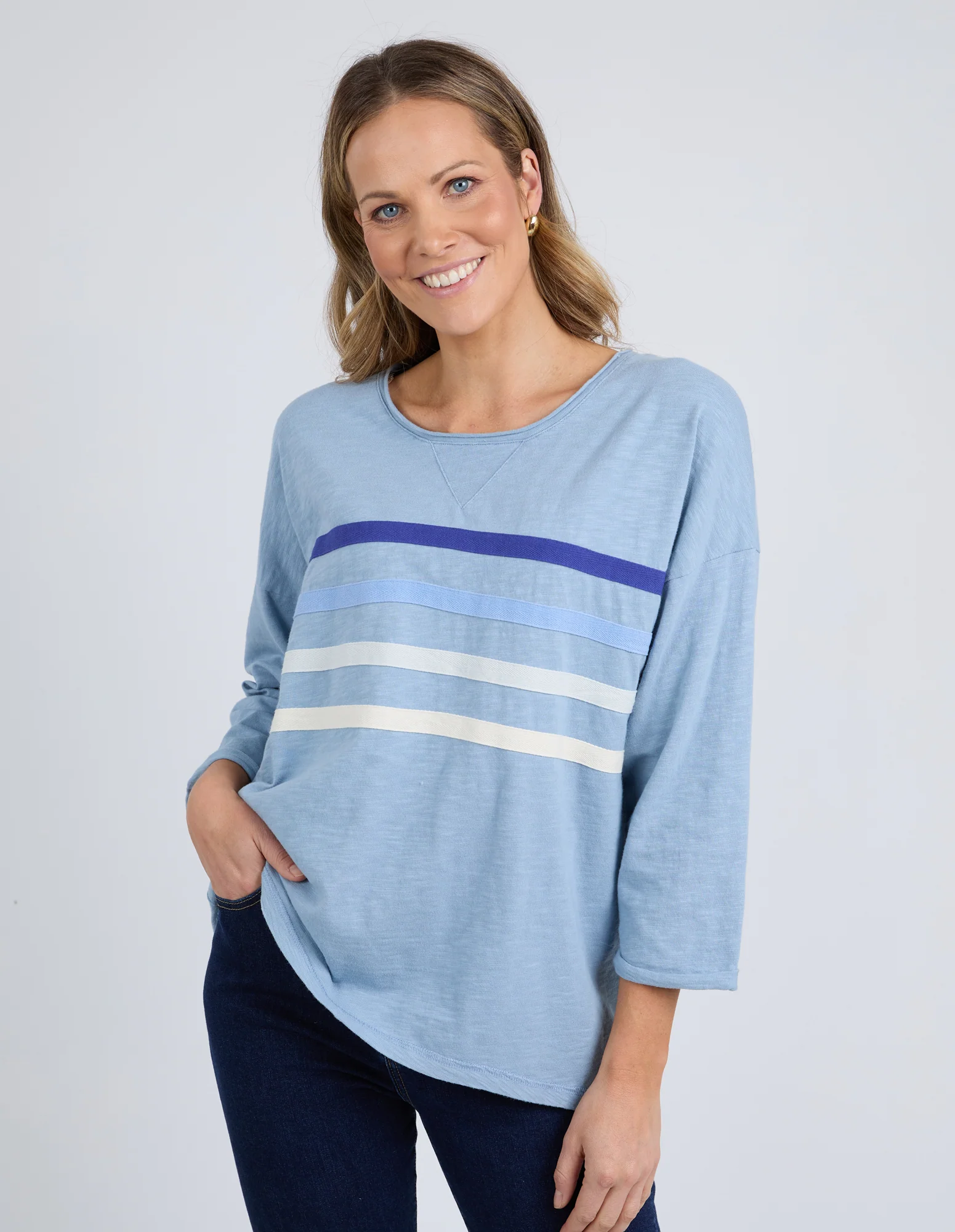 Elm Outlook Sweat - Steel Blue