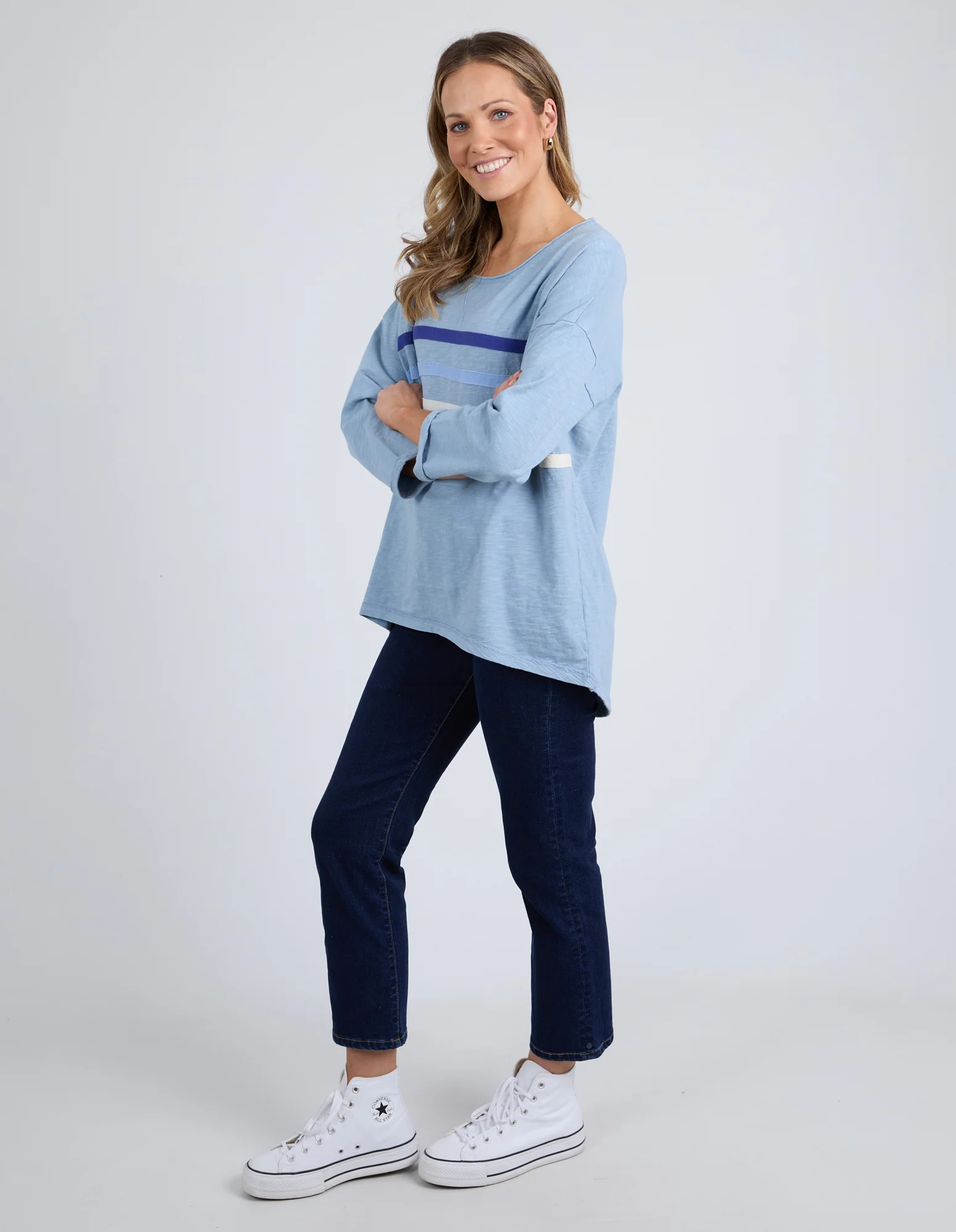 Elm Outlook Sweat - Steel Blue - Image 5