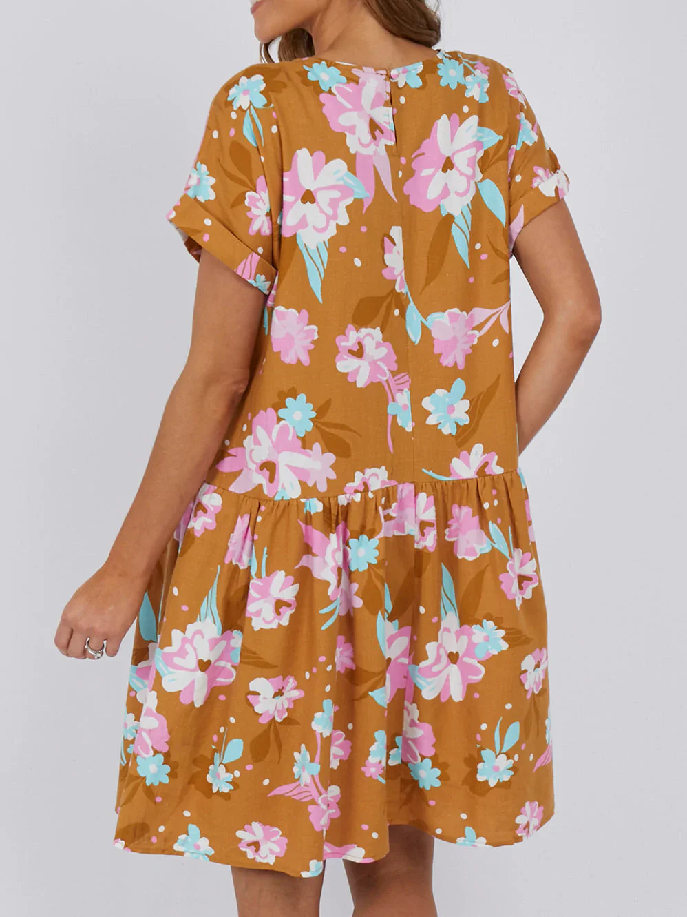 Elm Paloma Floral Dress - Mustard - Image 3