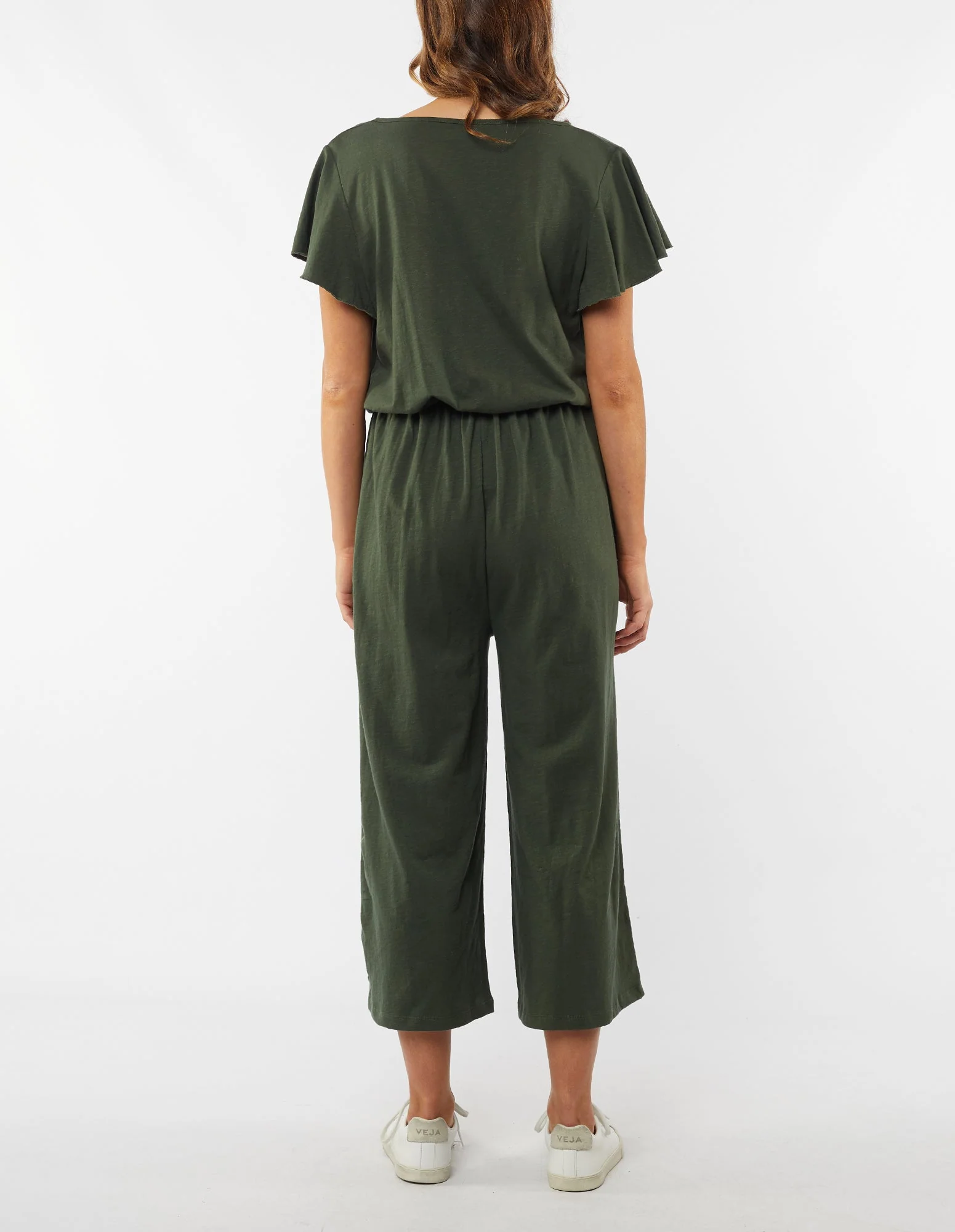 Elm Pia Jumpsuit - Khaki - Image 4