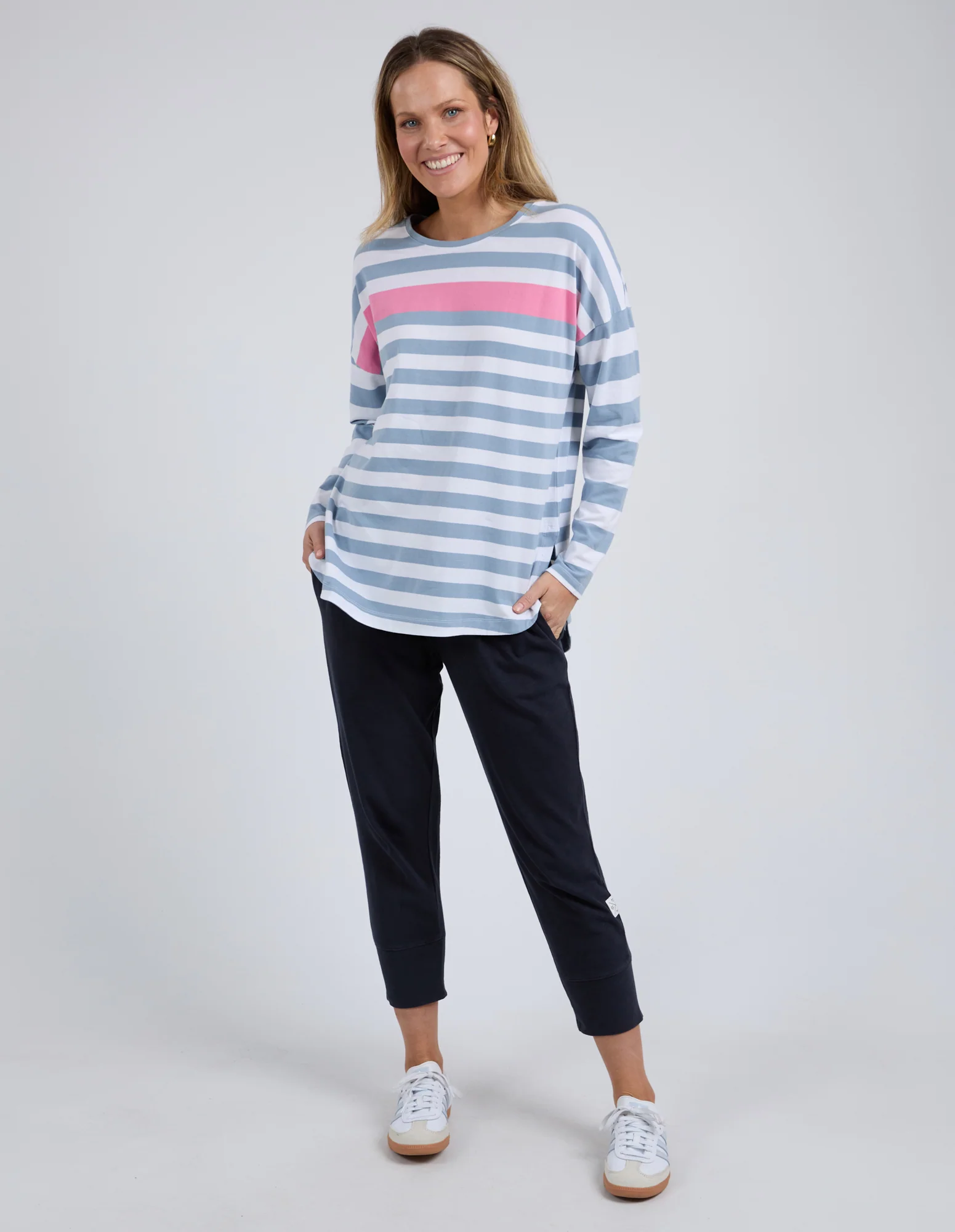 Elm Queue L/S Tee - Steel - Image 3