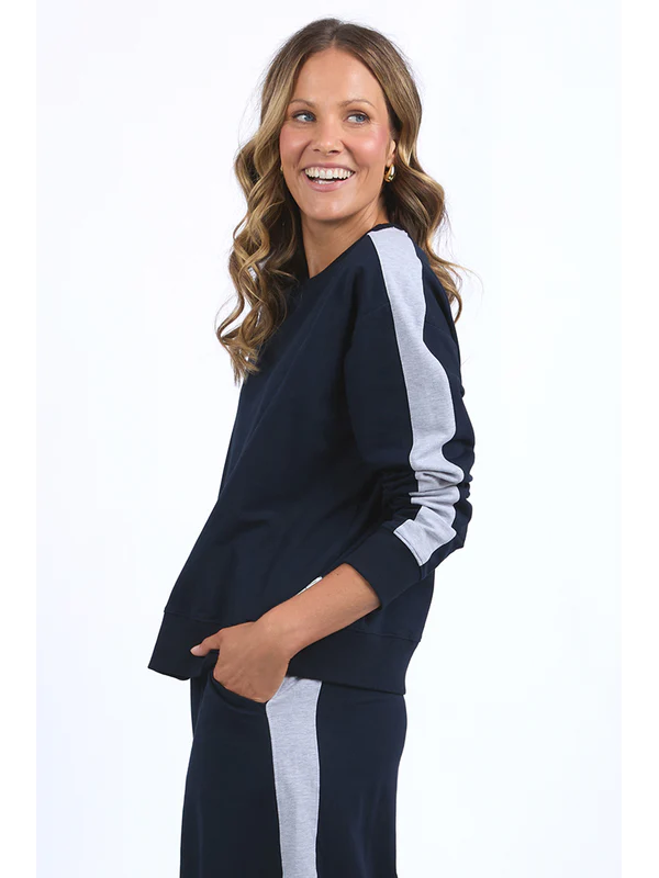 Elm Sloane Crew - Navy - Image 3
