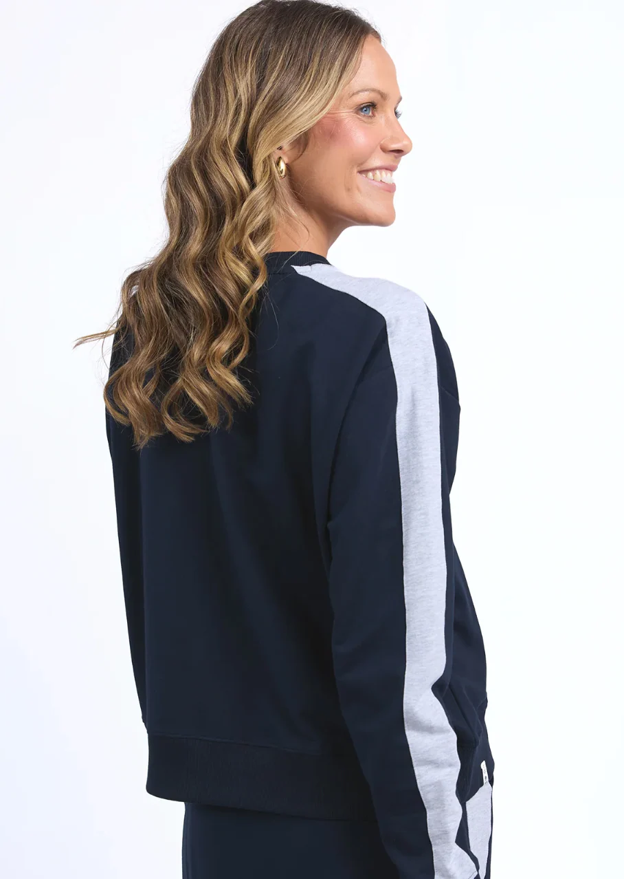 Elm Sloane Crew - Navy - Image 6