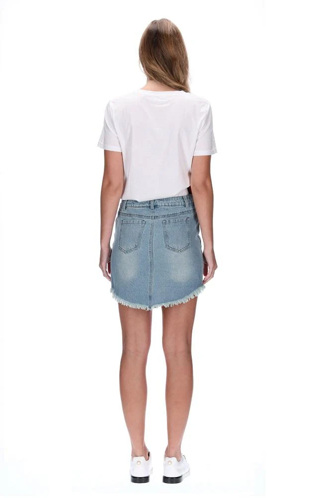 Emma Skirt - Blue Denim - Image 2