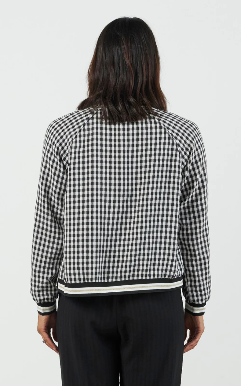 Et Alia Bobby Bomber - Black/White Check - Image 5