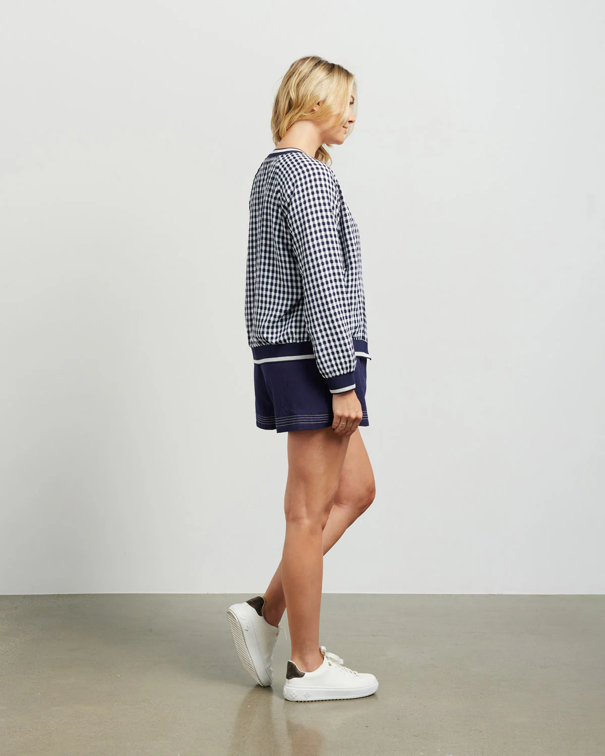 Et Alia Bobby Bomber - Ink/White Check - Image 9