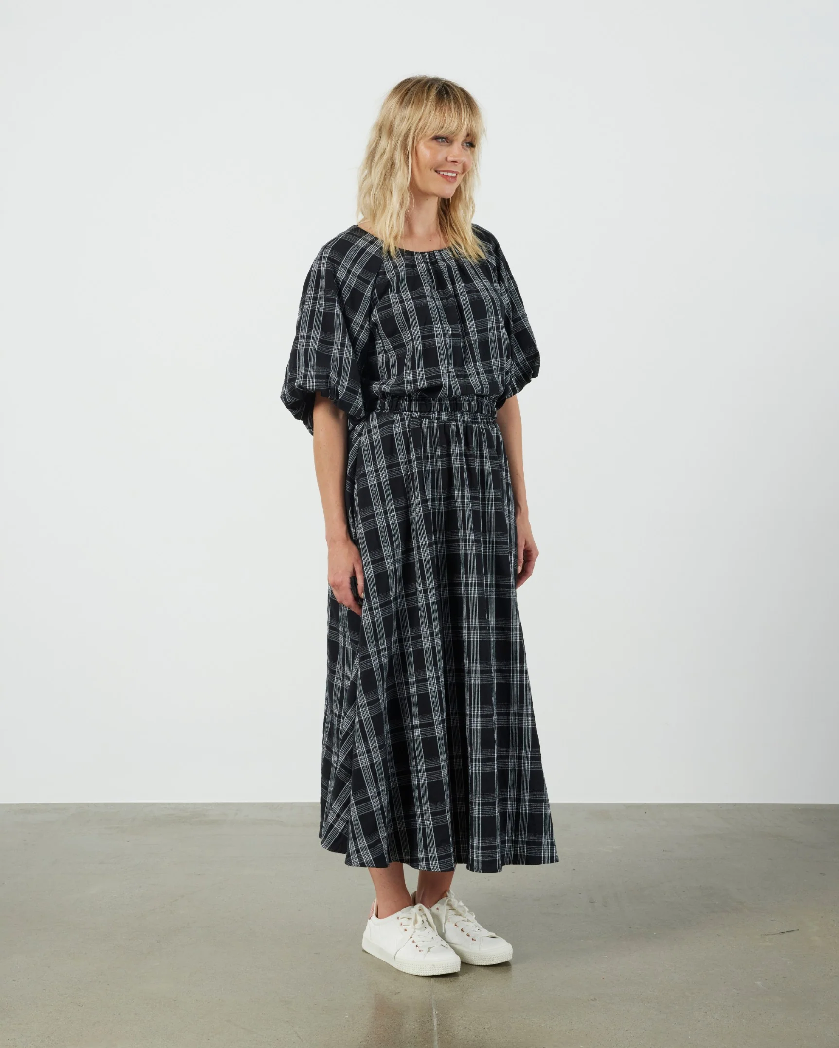 Et Alia Cece Skirt Black Plaid - Image 8