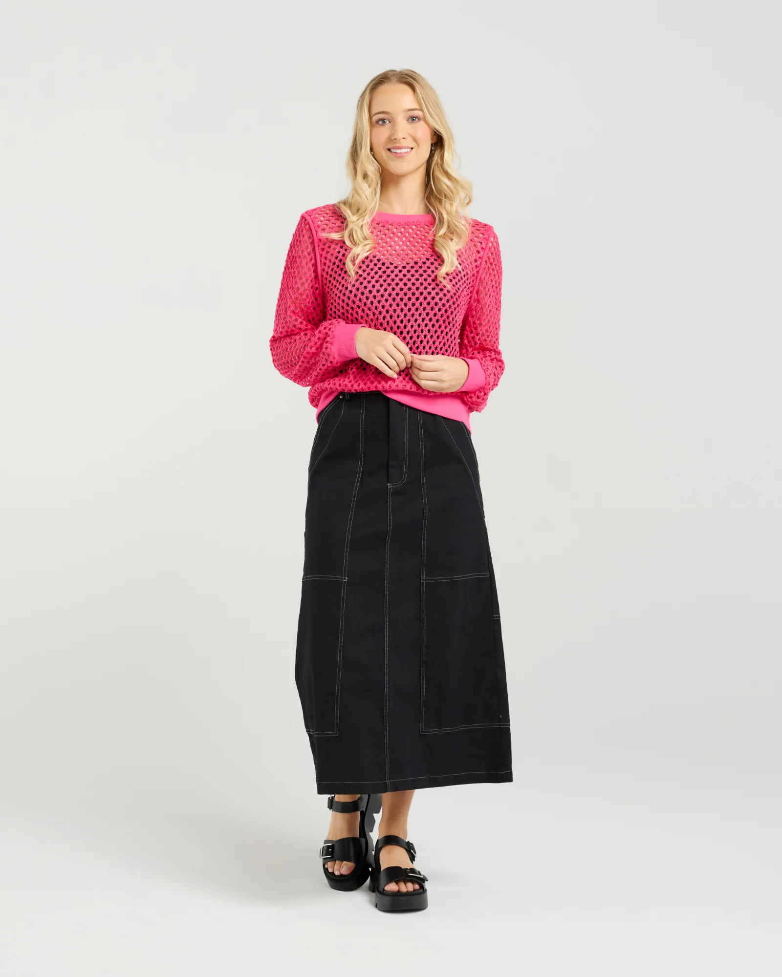 Et Alia Cleo Knit - Flamingo - Image 6