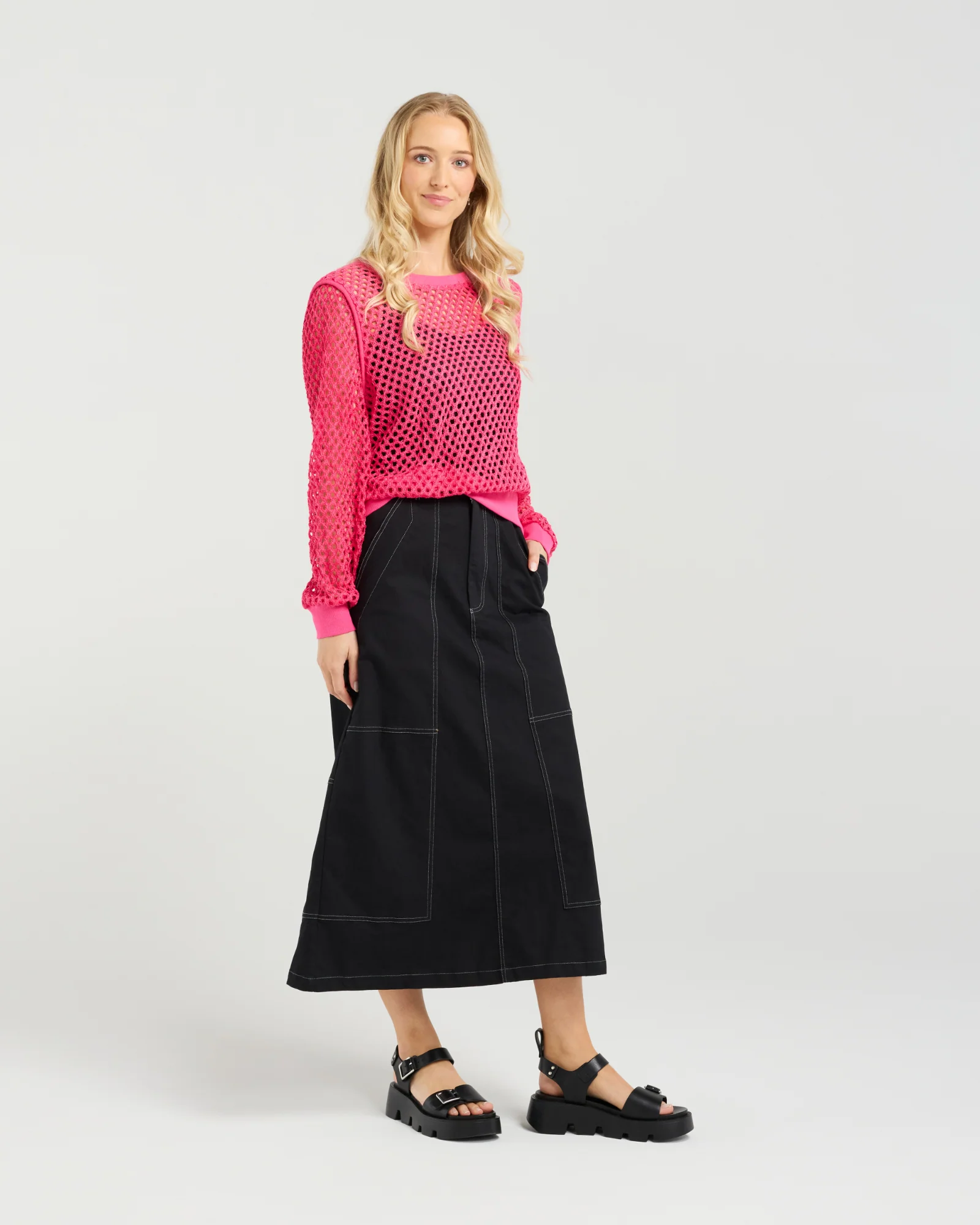 Et Alia Cleo Knit - Flamingo - Image 8