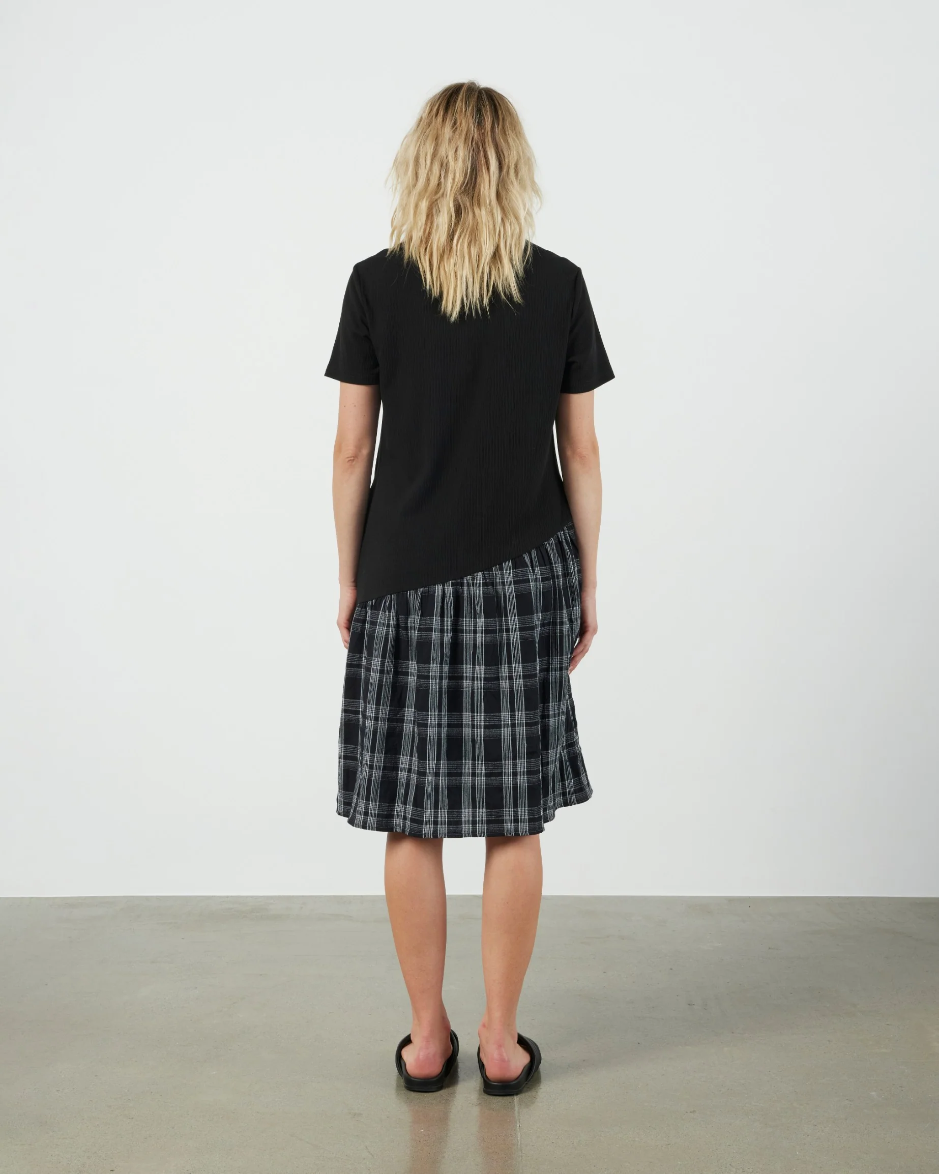 Et Alia Harriet Dress Black Plaid - Image 7