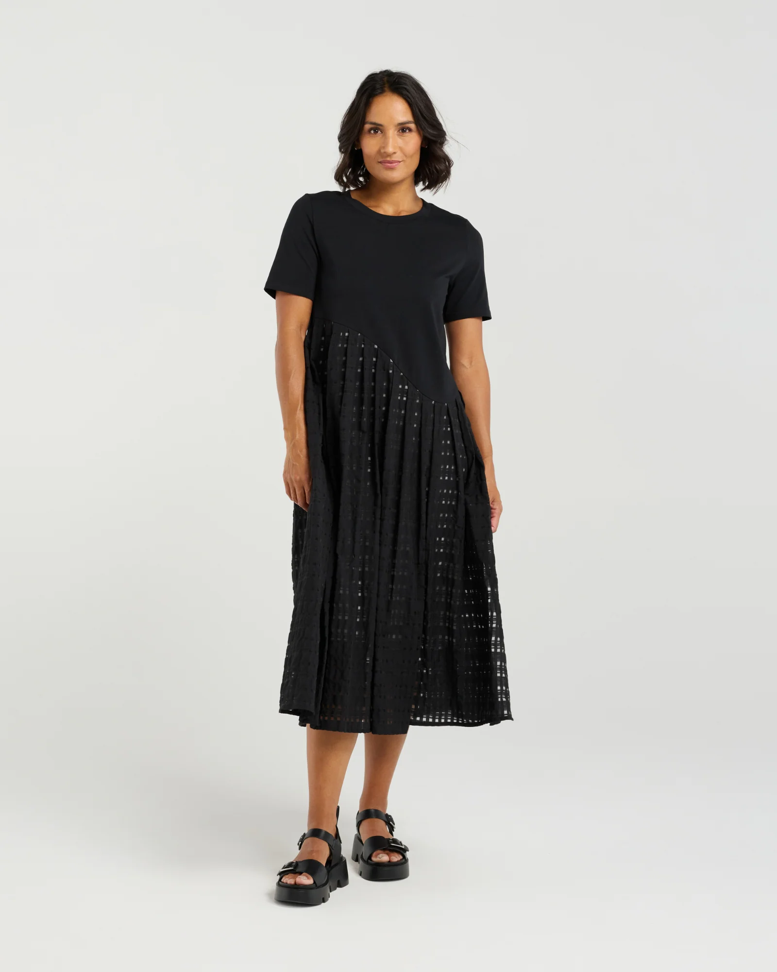Et Alia Lee Dress - Noir Check - Image 2