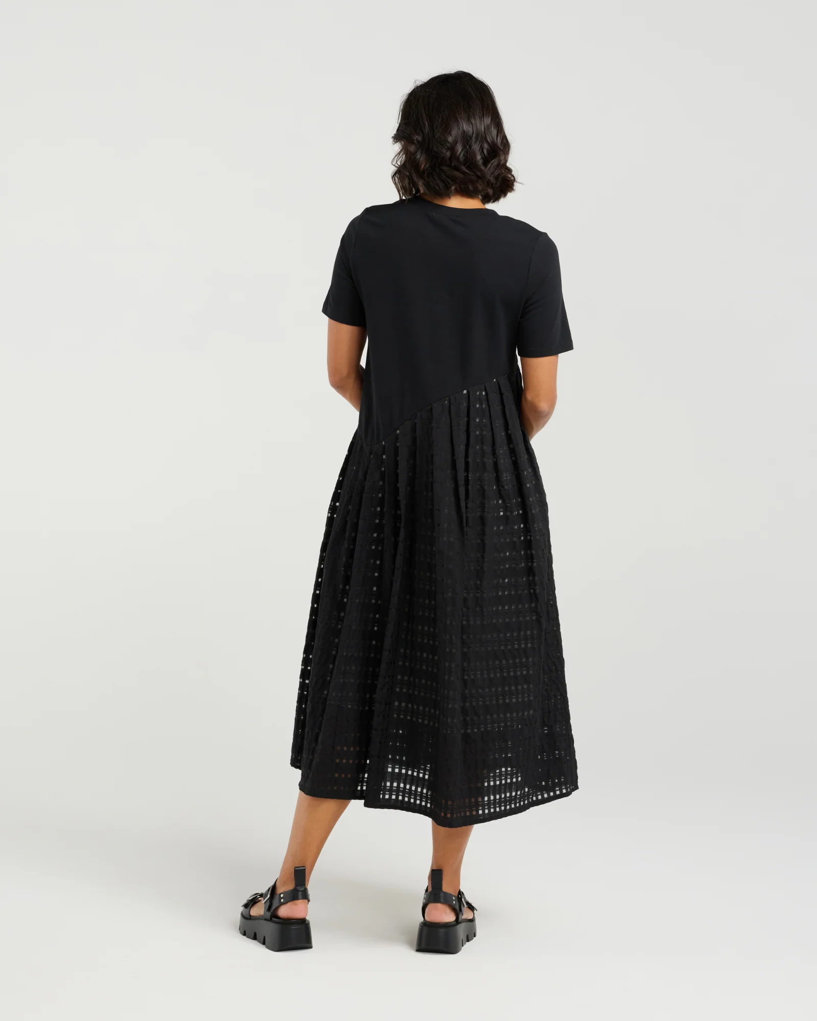 Et Alia Lee Dress - Noir Check - Image 3