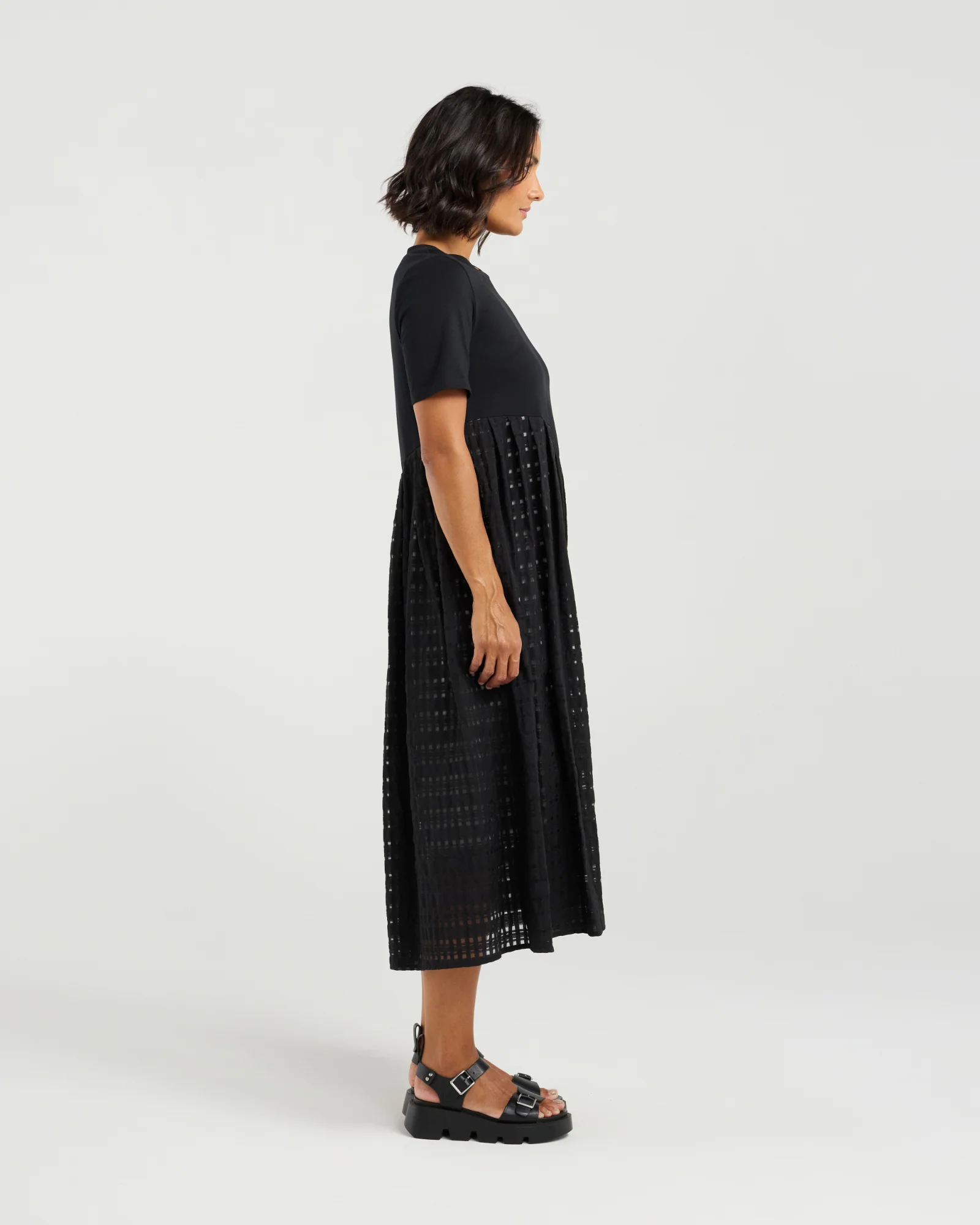 Et Alia Lee Dress - Noir Check - Image 7