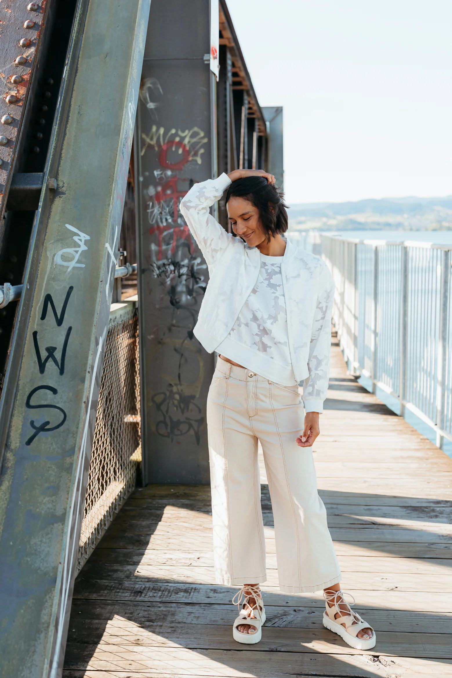 Et Alia Skylar Bomber - Ivory Florals - Image 6