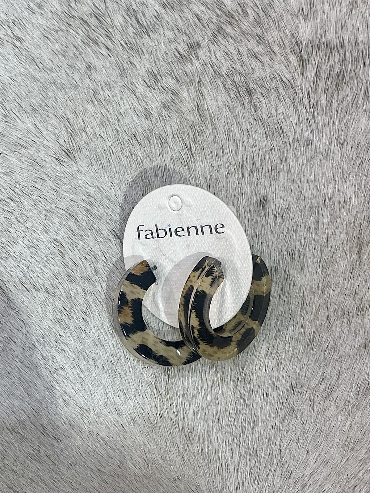 Fabienne Leopard Hoop Earrings - Image 2