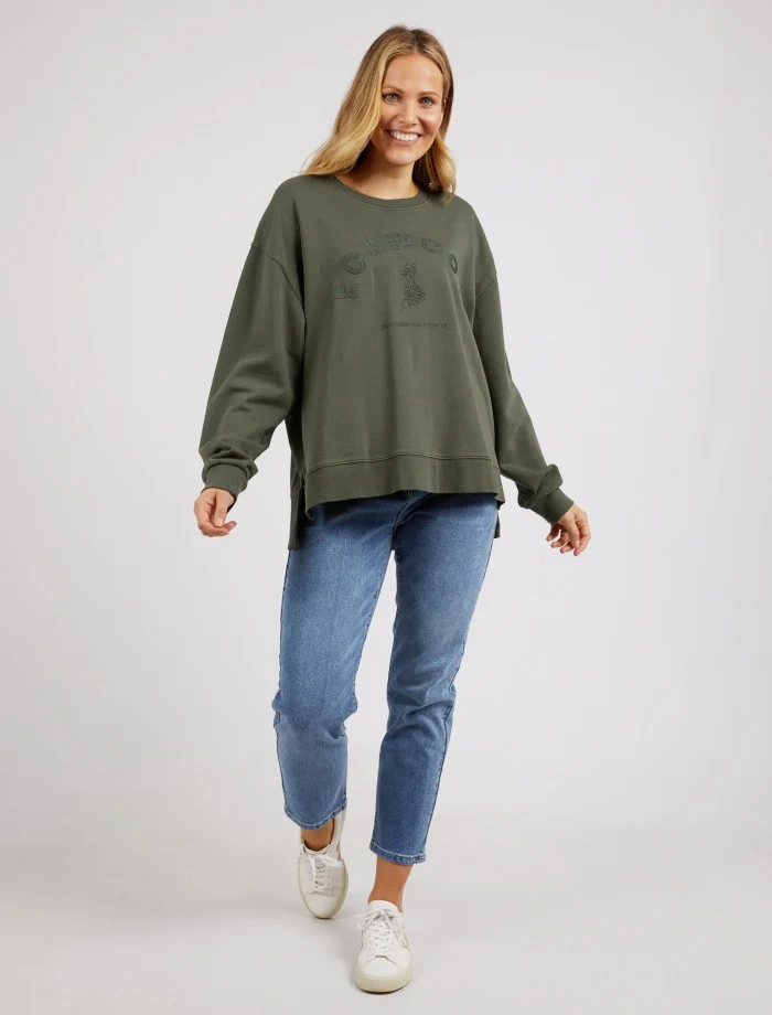 Foxwood Effortless Crew - Khaki - Image 5
