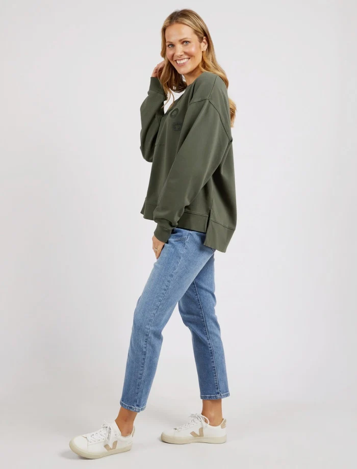 Foxwood Effortless Crew - Khaki - Image 6