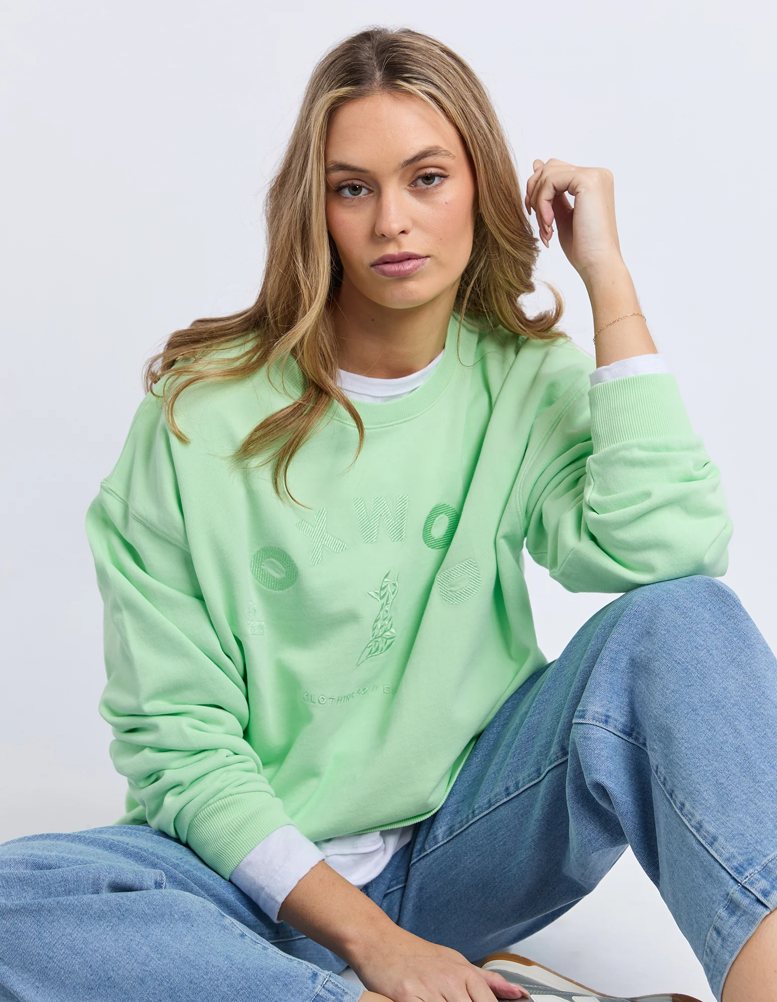 Foxwood Effortless Crew - Mint