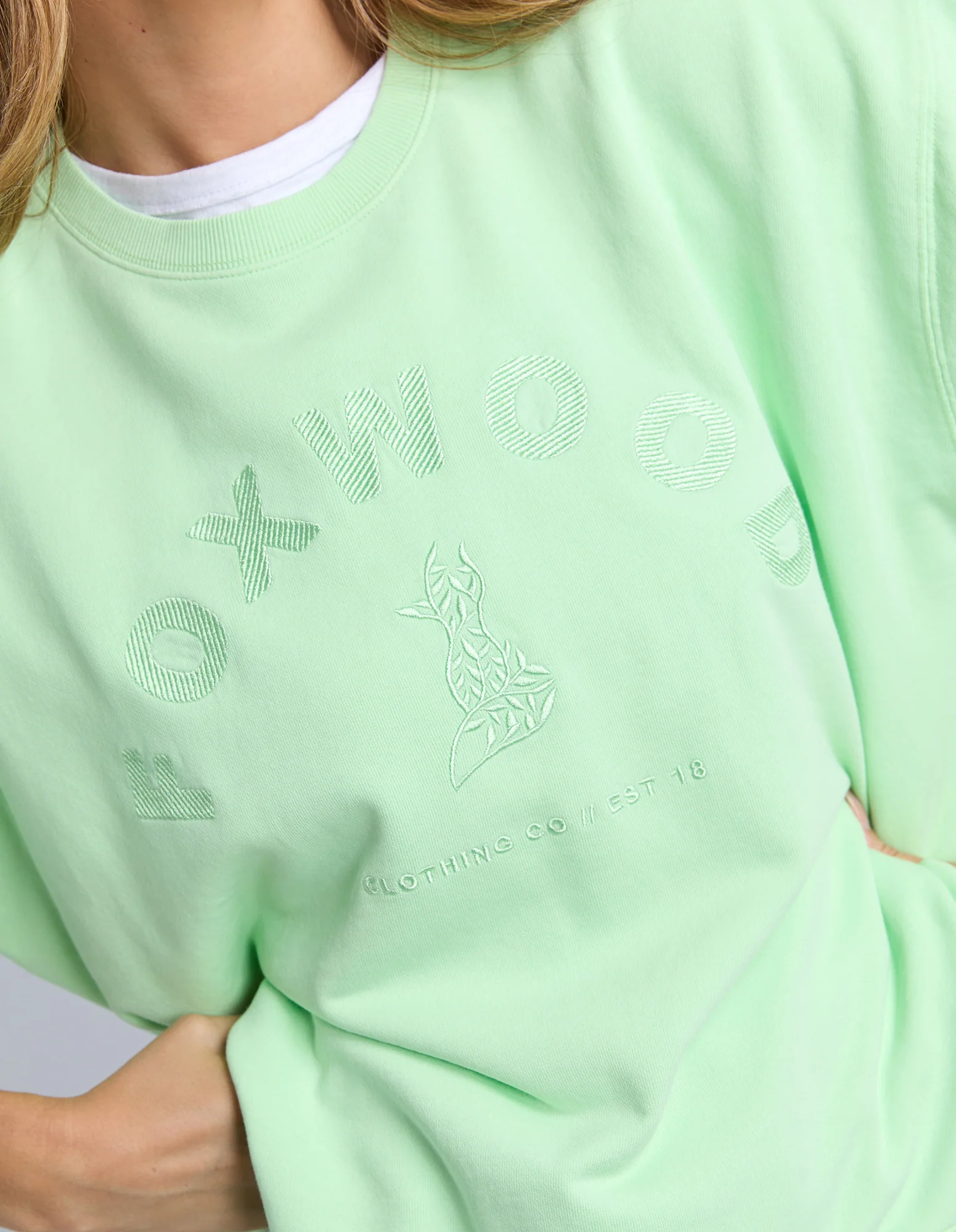 Foxwood Effortless Crew - Mint - Image 2