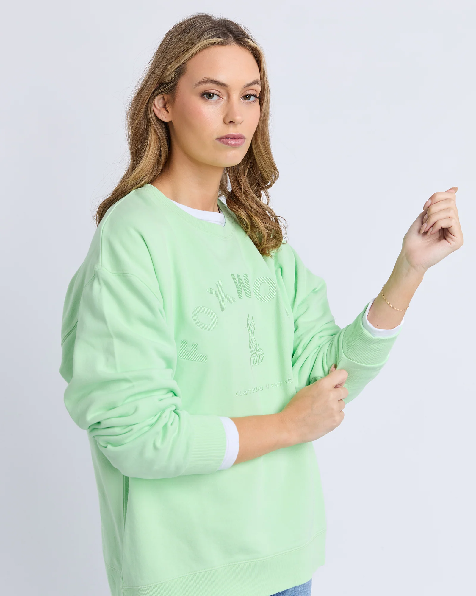 Foxwood Effortless Crew - Mint - Image 3