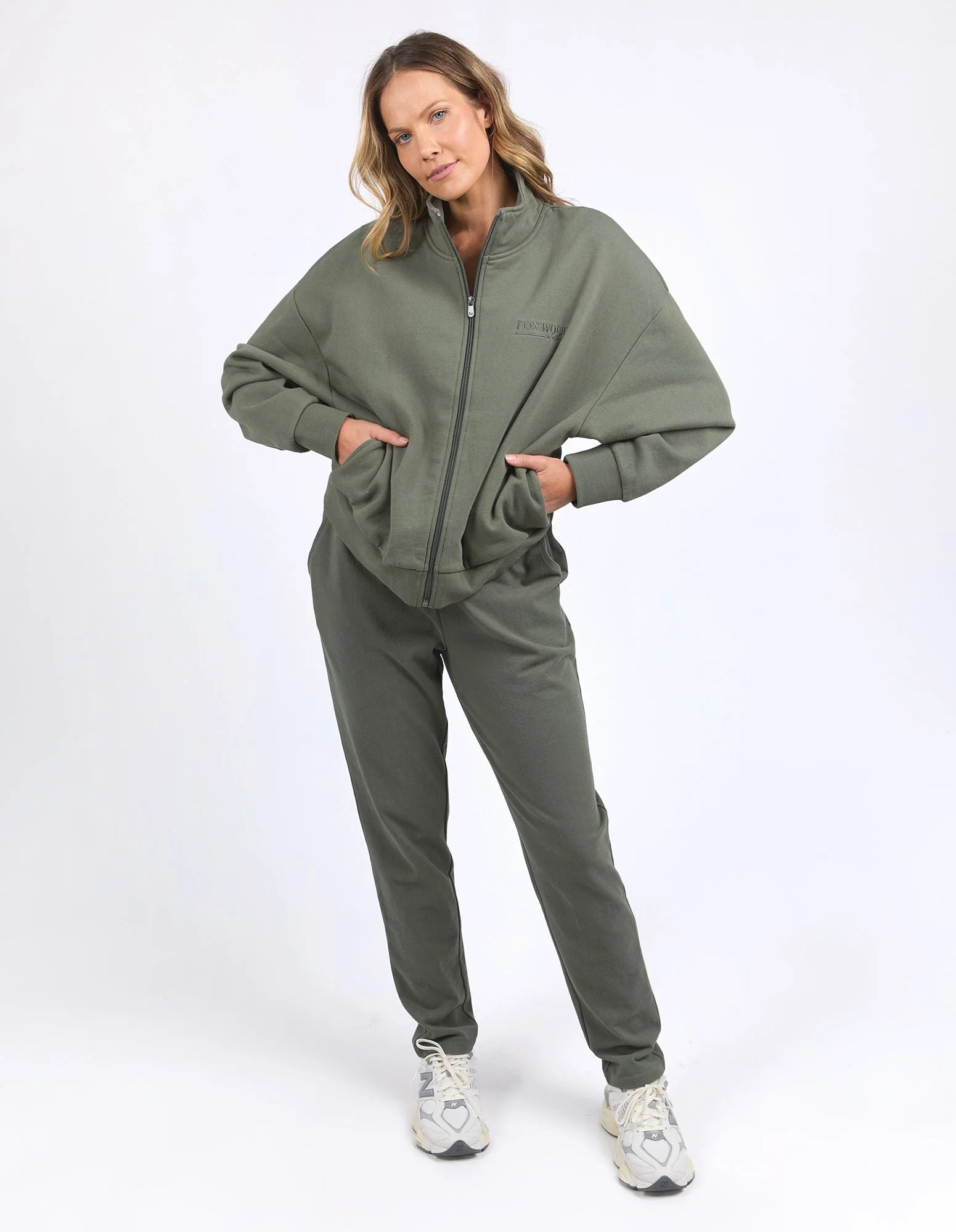Foxwood Ember Zip Jacket - Khaki - Image 3