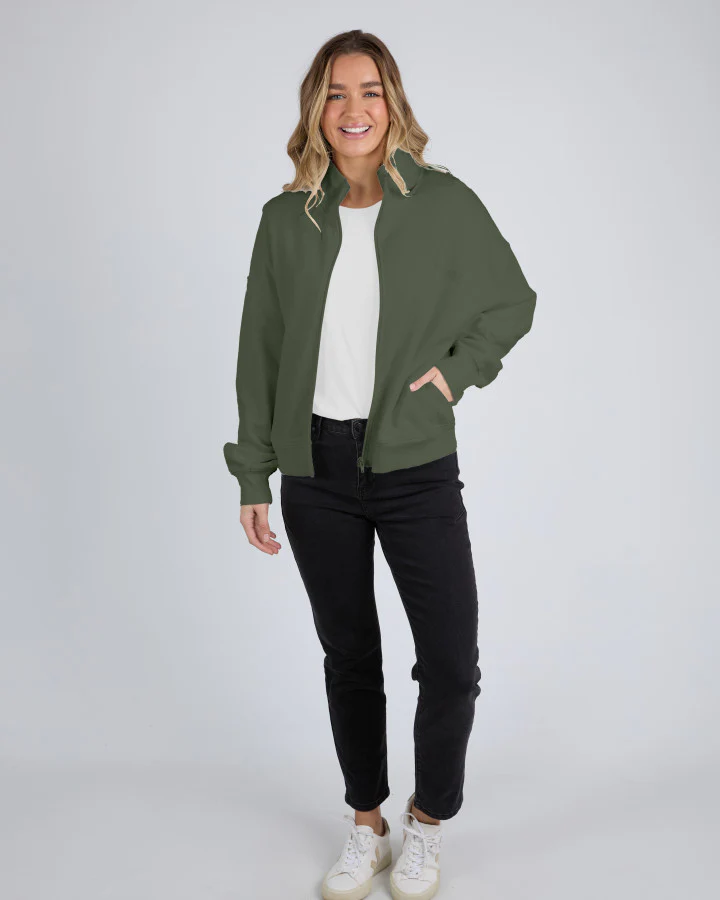 Foxwood Ember Zip Jacket - Khaki - Image 4