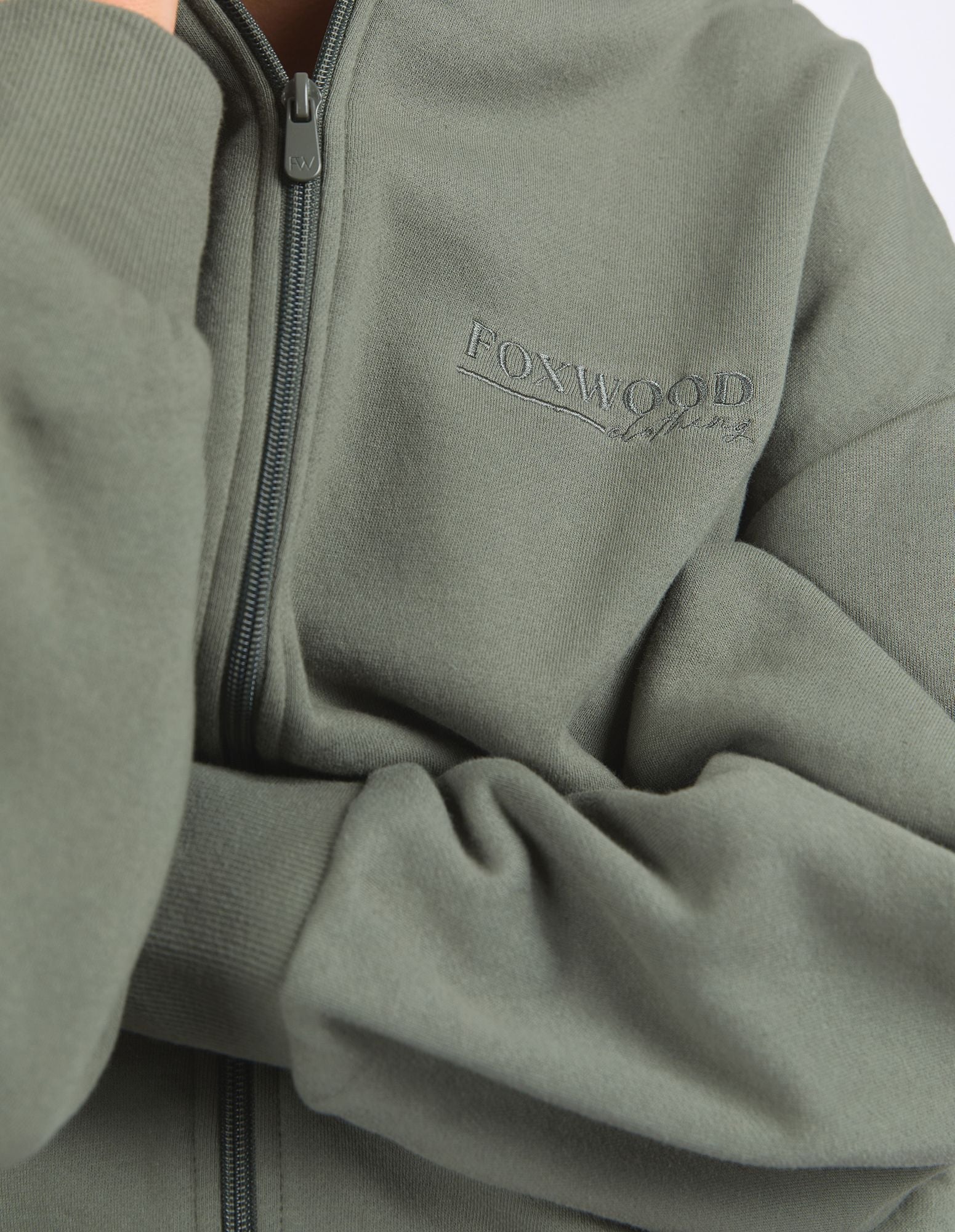 Foxwood Ember Zip Jacket - Khaki - Image 5