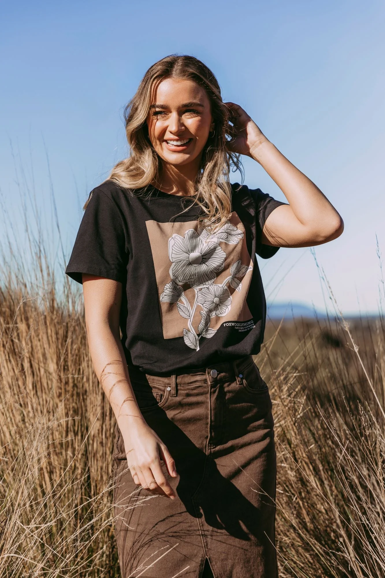 Foxwood Flower Block Tee - Image 3