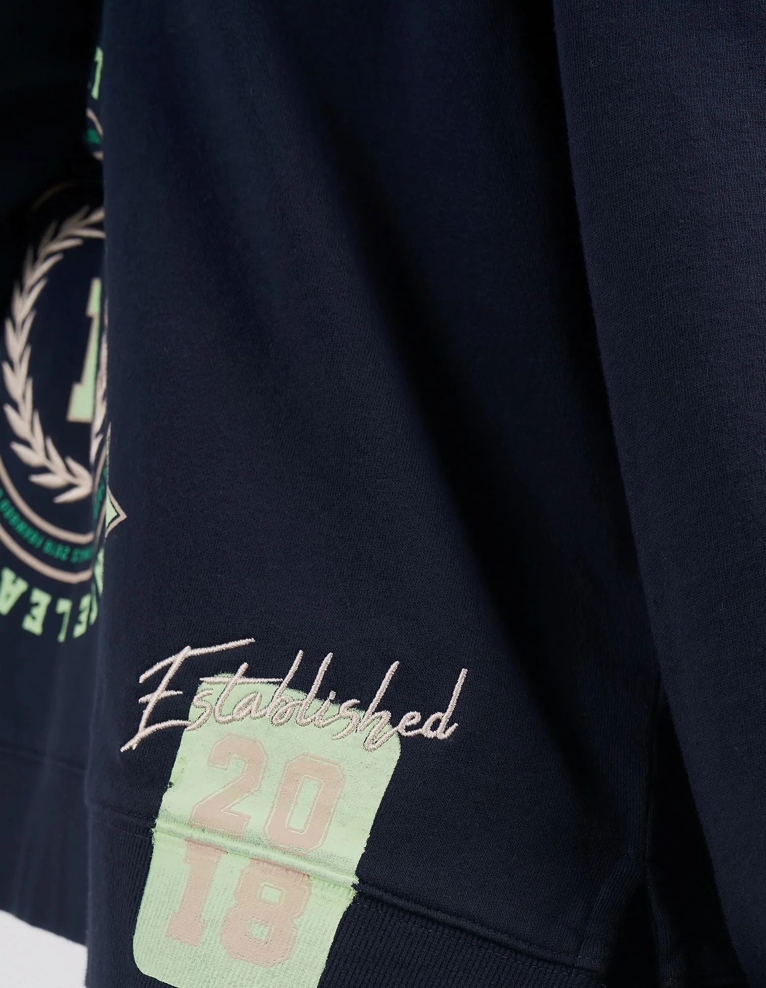 Foxwood Get There Crew - Navy/Spearmint Green - Image 4