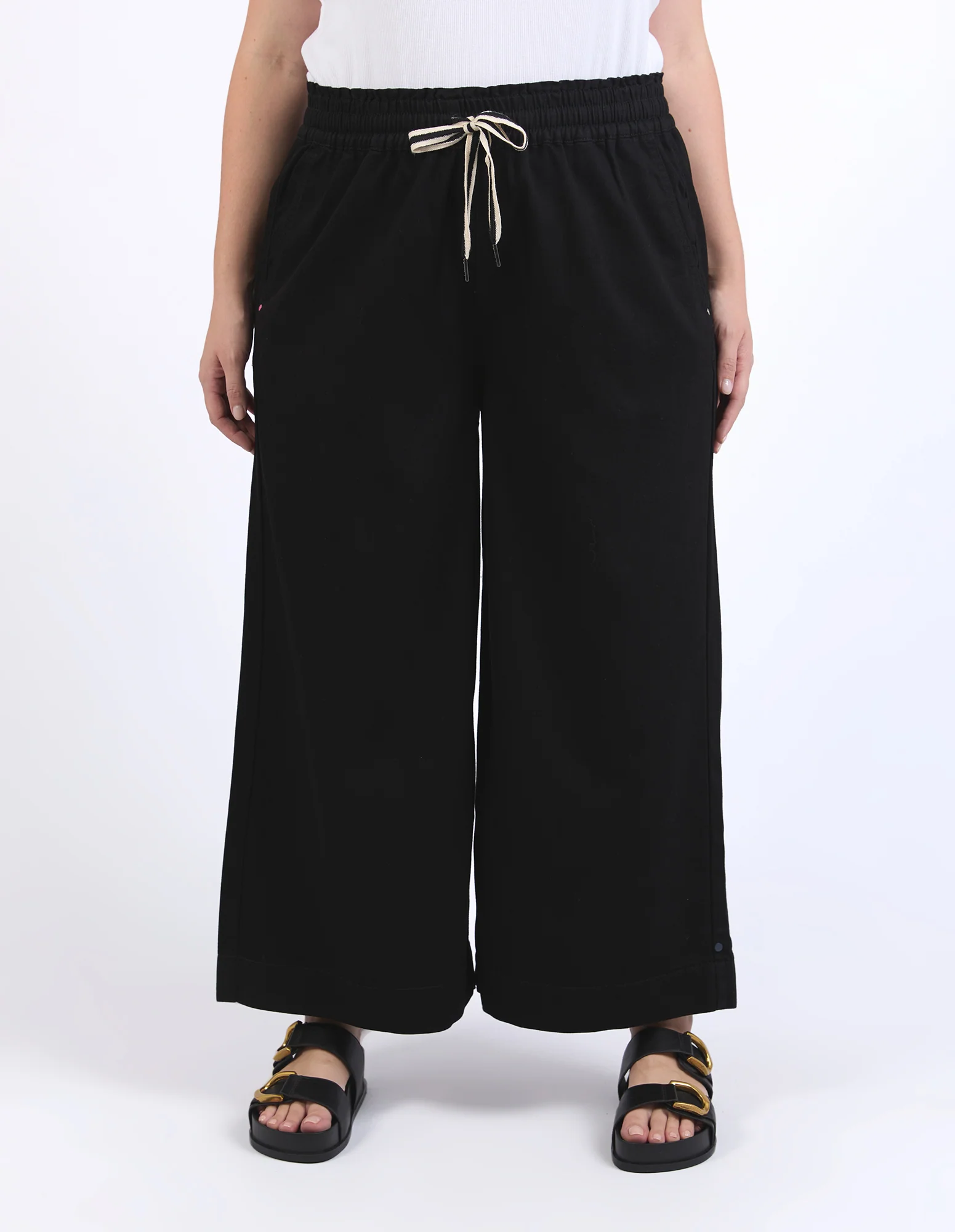 ELM Greta Wide Leg Pant-Black - Image 10