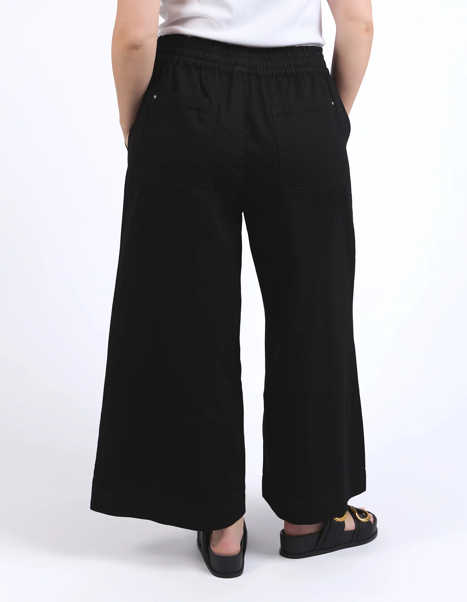 ELM Greta Wide Leg Pant-Black - Image 12