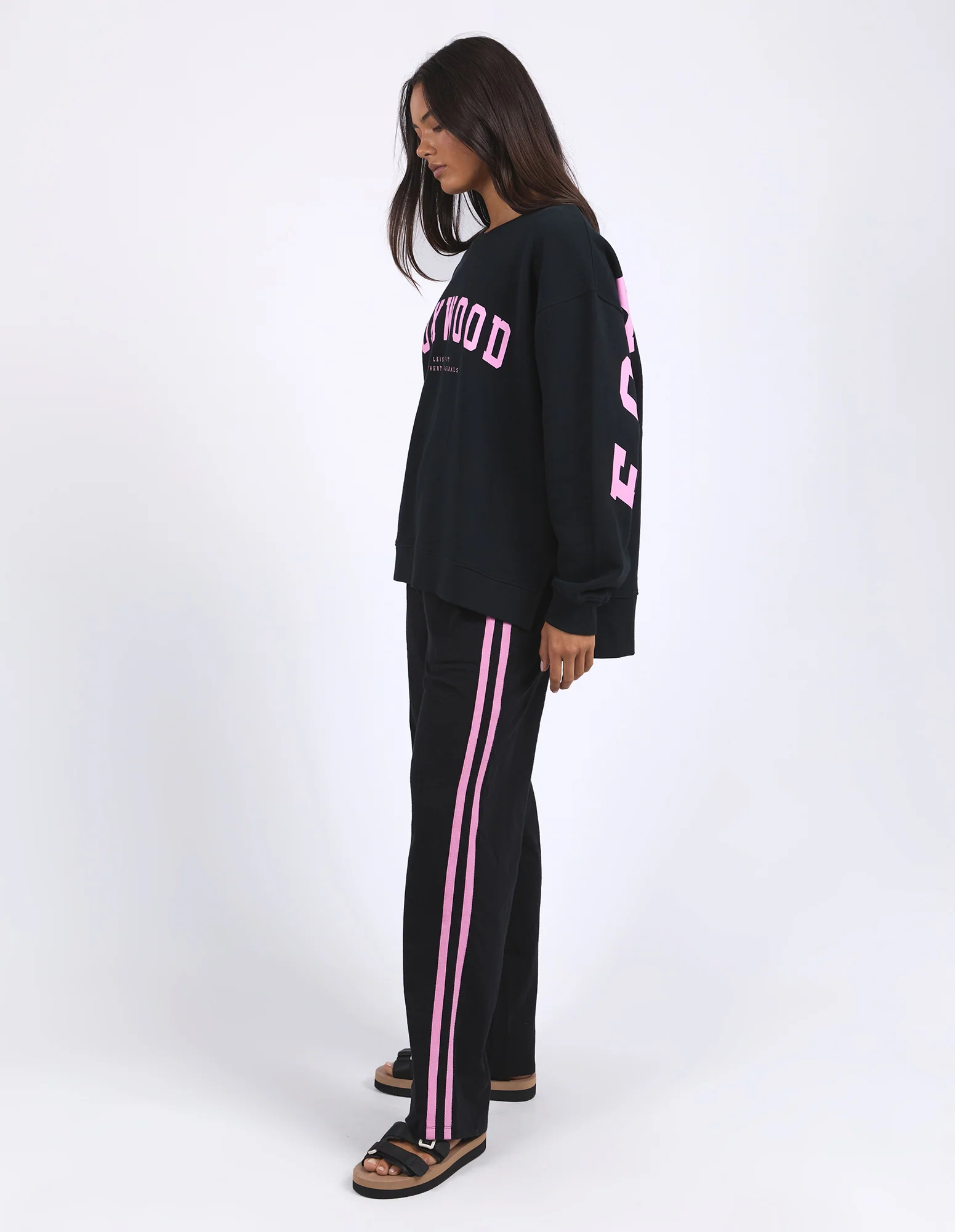 Foxwood Interval Crew - Black/ Neon Pink - Image 4