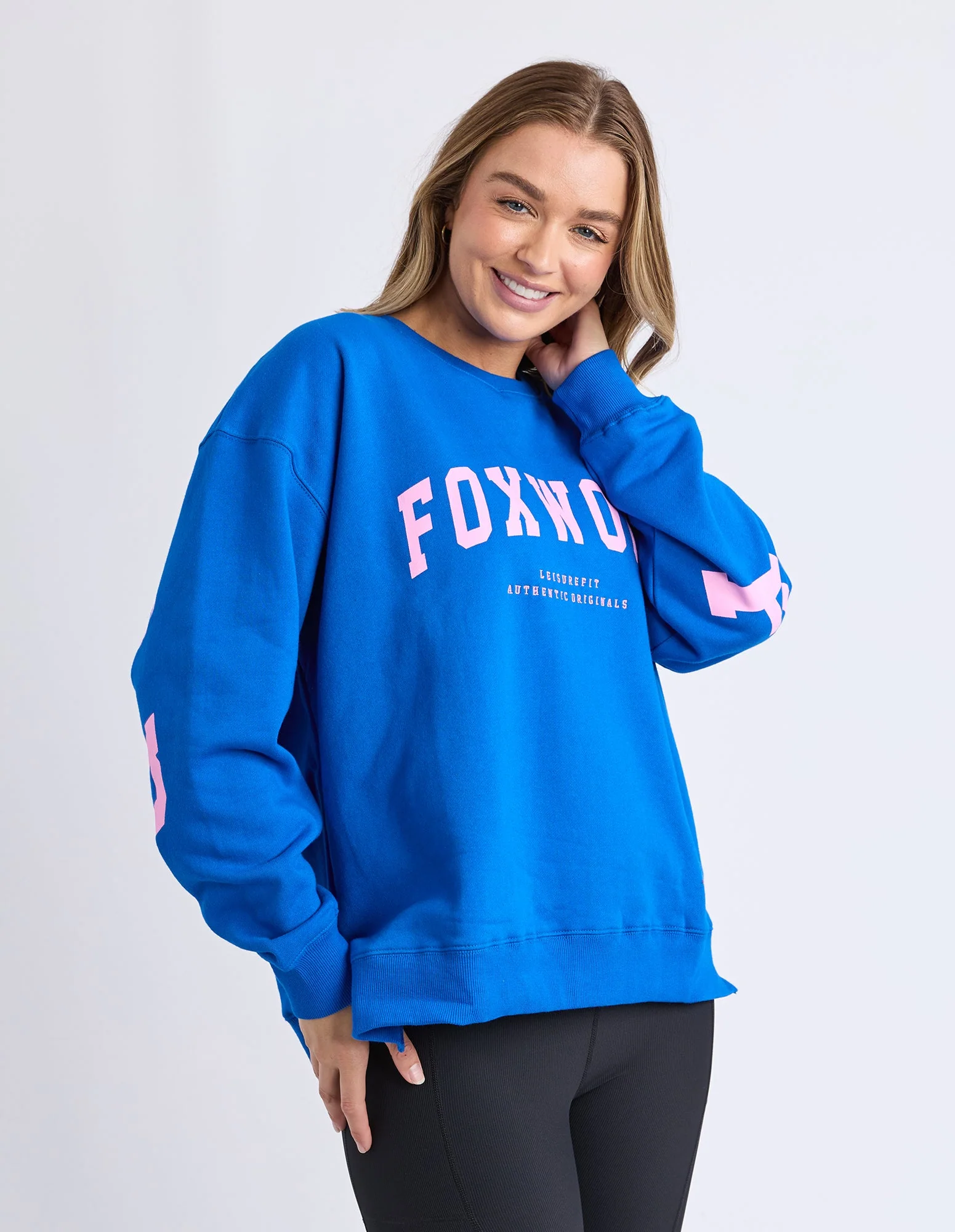 Foxwood Interval Crew - Cobalt / Neon Pink - Image 4